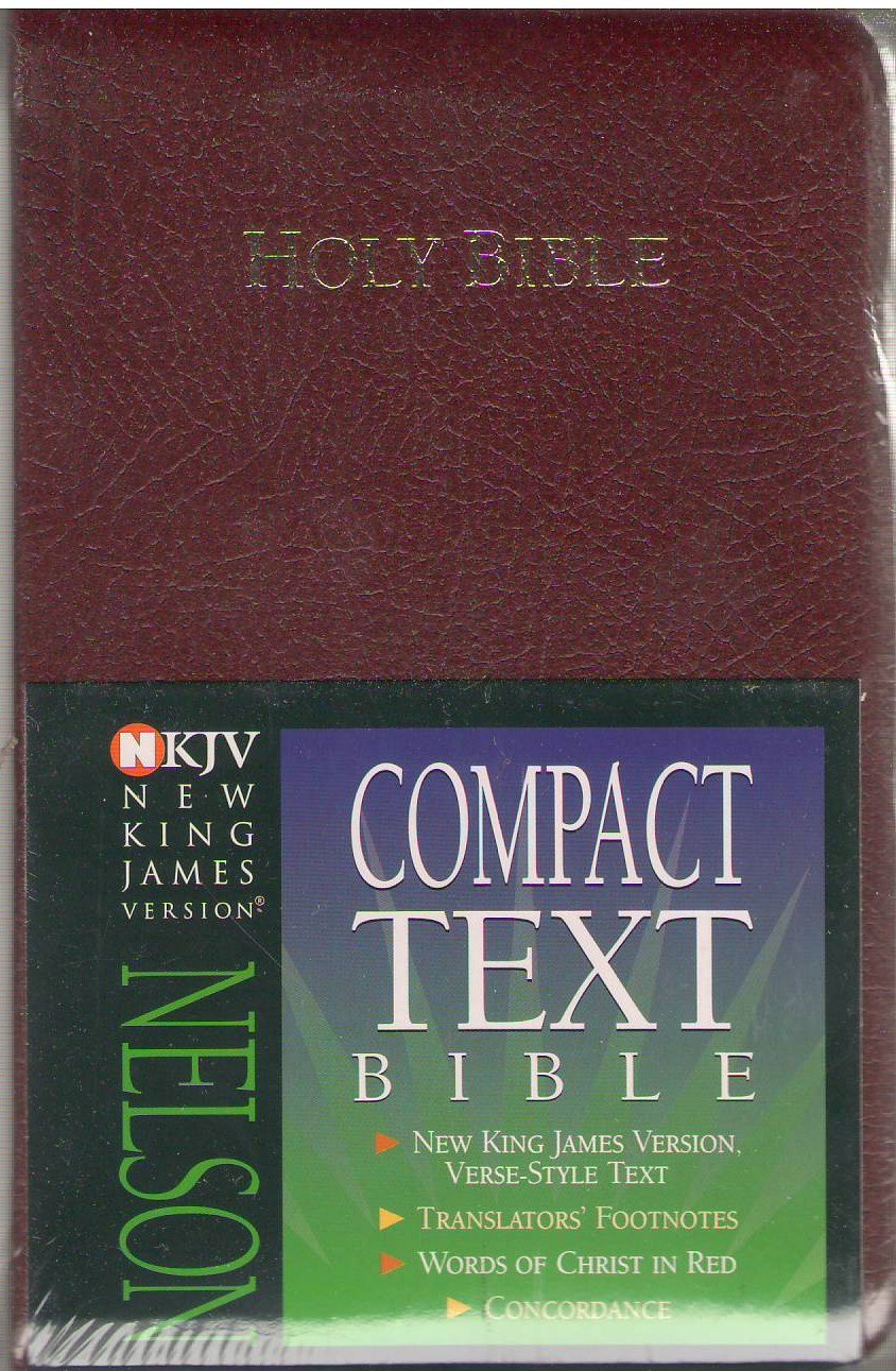 Nelson Compact Text Bible: New King James Version, Burgundy, Bonded Leather Religion & Esotericism