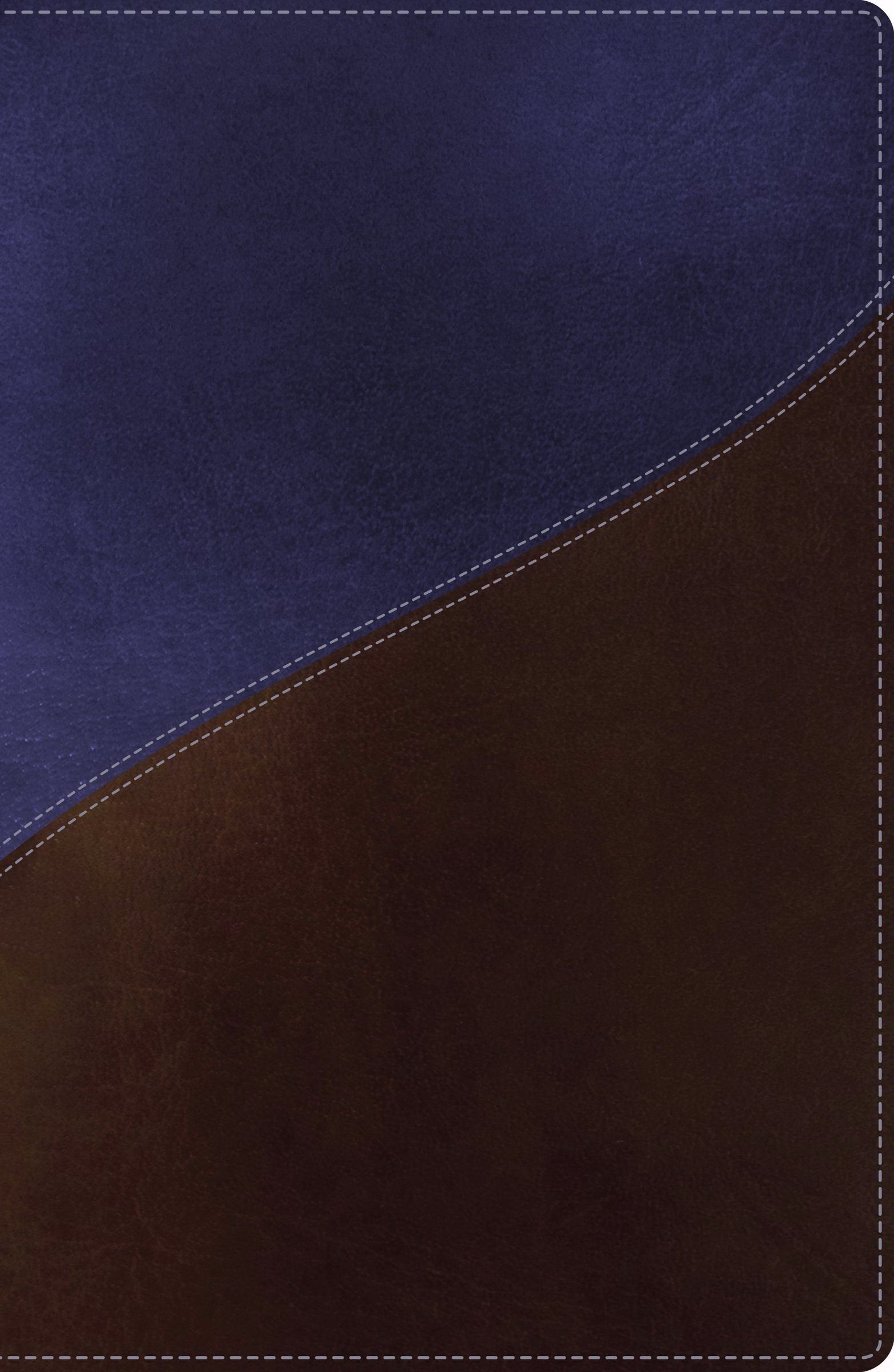 The Holy Bible: New King James Version Rich Navy / Rustic Brown Leathersoft Giant Print Reference Bible book