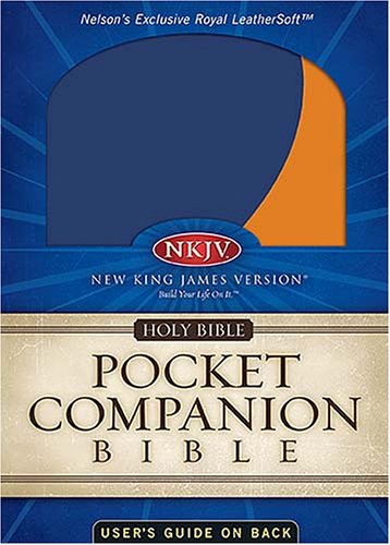 Holy Bible: New King James Version, BLue/Orange, Leathersoft, Pocket Companion Religion & Esotericism