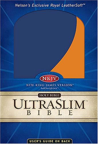 Holy Bible: New King James Version, Blue/Orange, Ultraslim, Leathersoft Religion & Esotericism