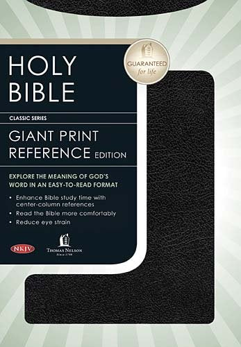 Holy Bible: New King James Version, Giant Print Reference Edition, Black Bonded Leather, Classic Series Religion & Esotericism