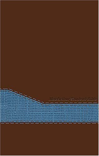 The Macarthur Student Bible New King James Version: Personal Size - Brown And Light Blue LeatherSoft Religion & Esotericism