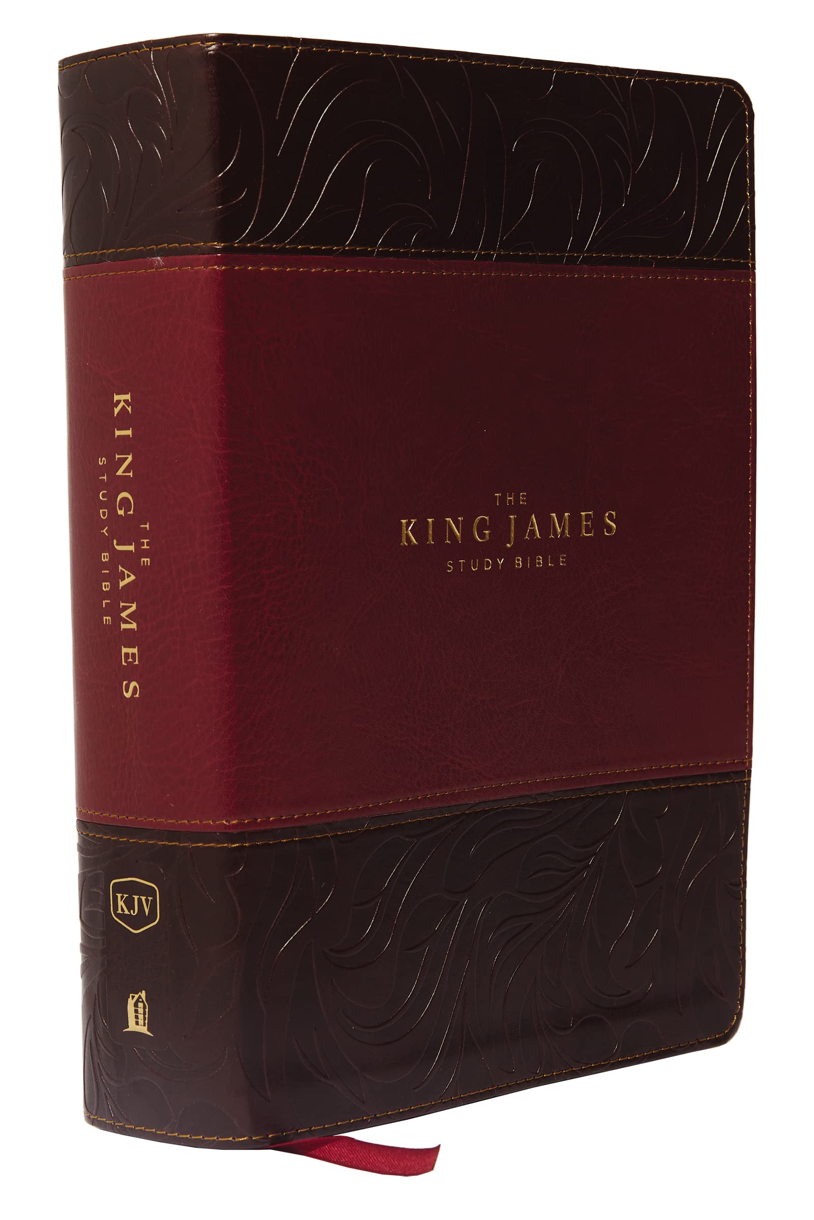 KJV, The King James Study Bible, Leathersoft, Burgundy, Thumb Indexed, Red Letter, Full-Color Edition: Holy Bible, King James Version Social Sciences