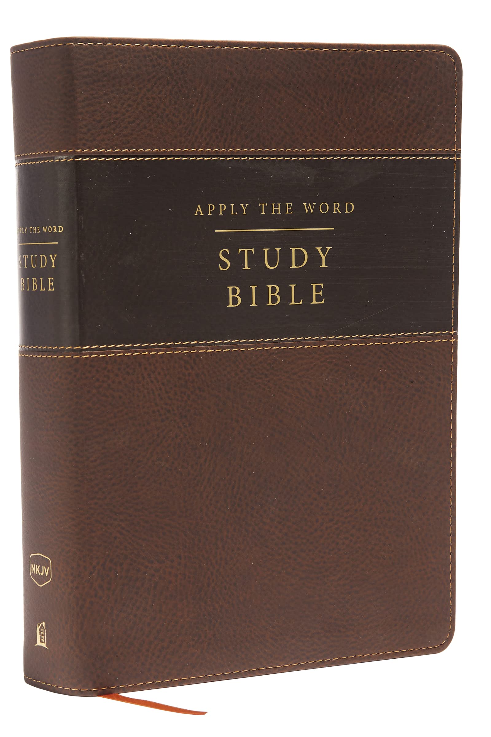 NKJV, Apply the Word Study Bible, Large Print, Leathersoft, Brown, Red Letter: Live in His Steps Film, Art & Culture