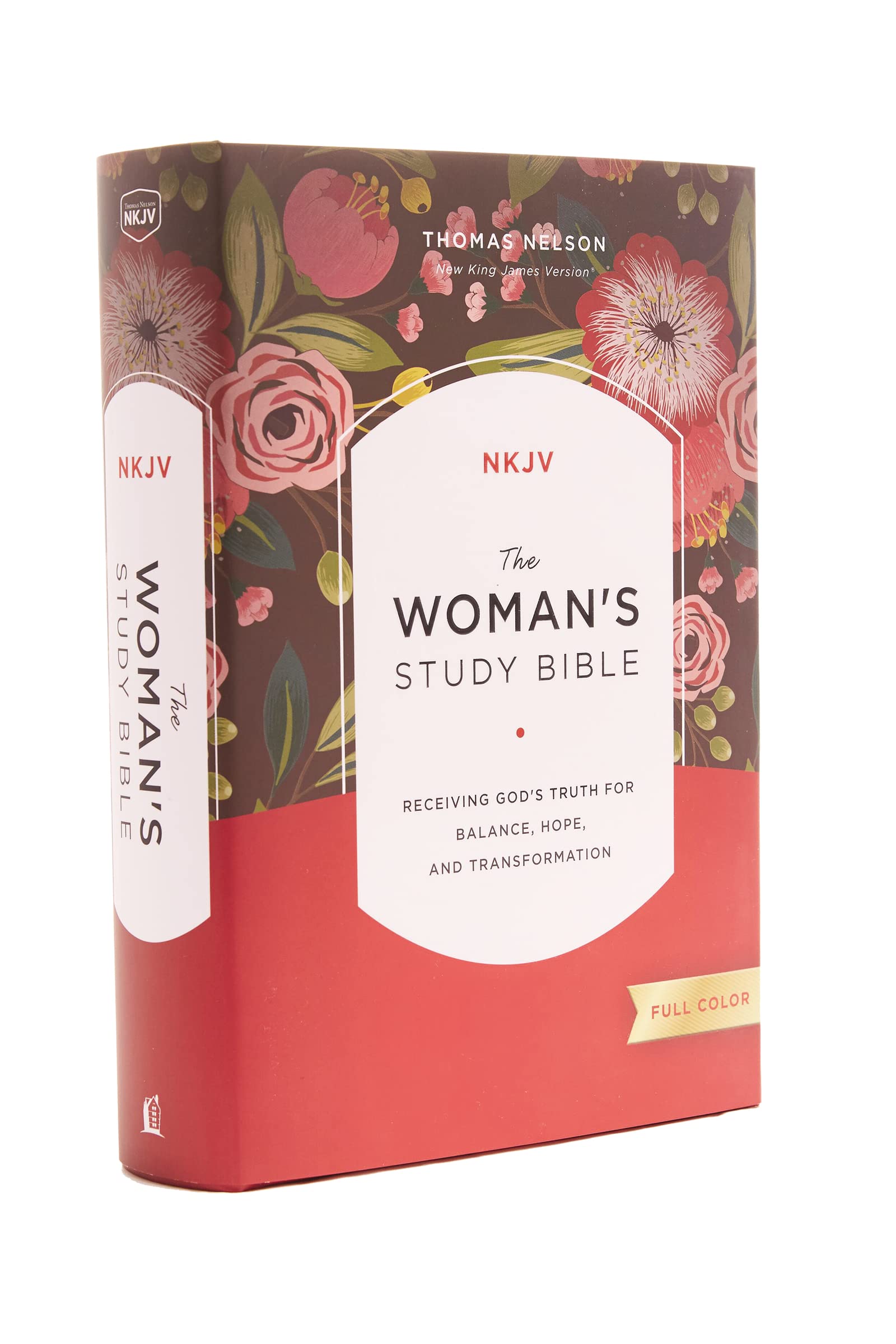 NKJV, The Woman's Study Bible, Hardcover, Red Letter, Full-Color Edition: Receiving God's Truth for Balance, Hope, and Transformation Parents & Children