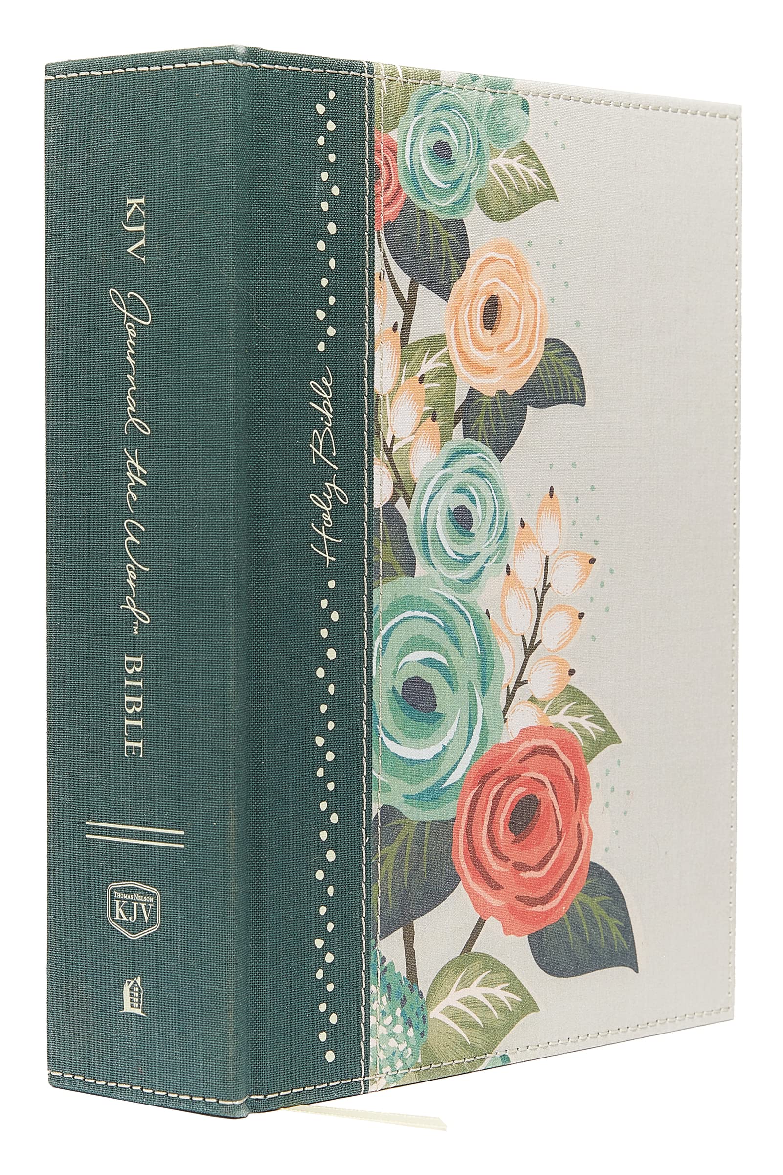 KJV Large Print Bible, Journal the Word, Reflect, Journal or Create Art Next to Your Favorite Verses (Green Cloth Over Board, Red Letter, Comfort Print: King James Version) Film, Art & Culture