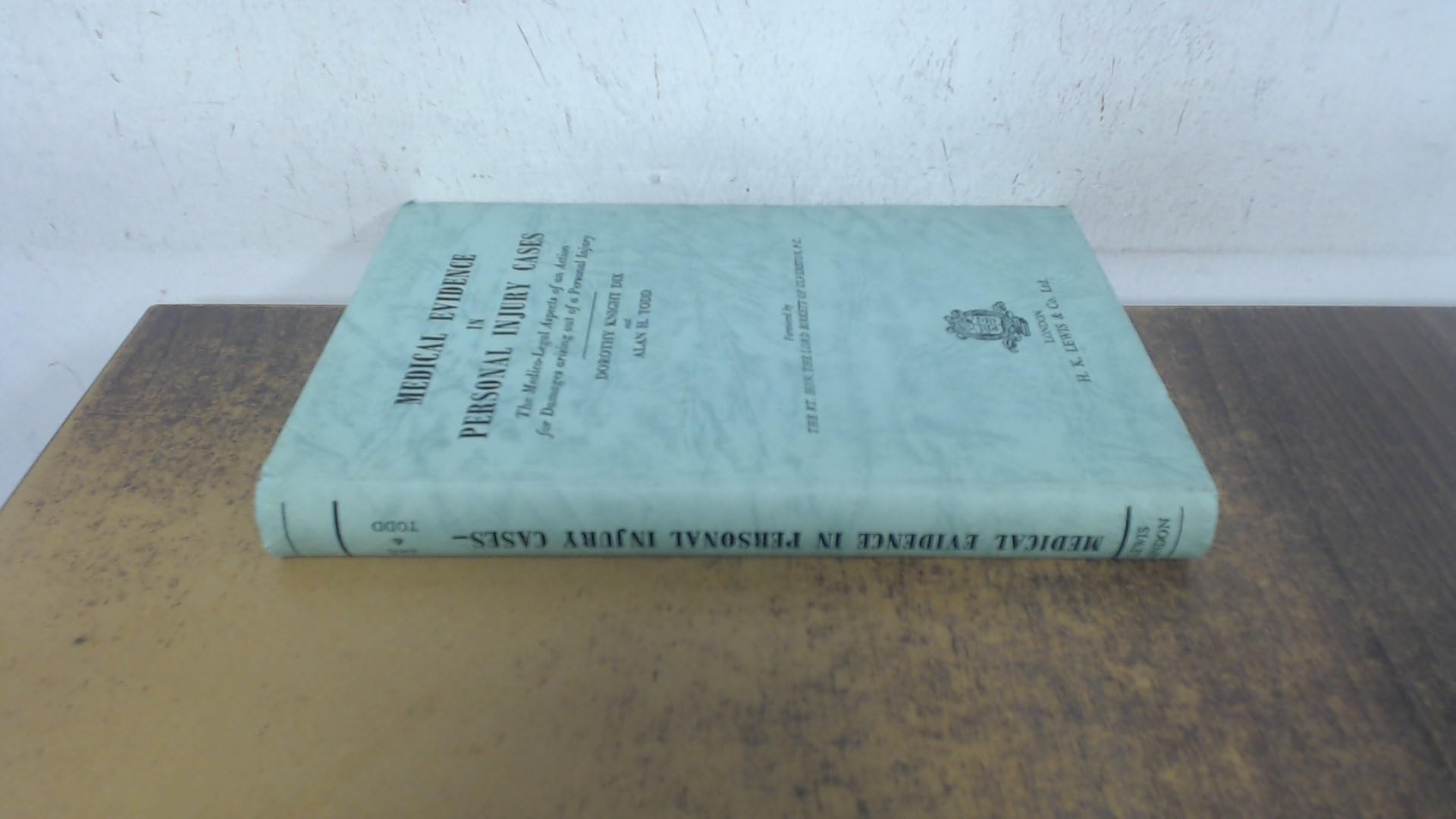 Medical Evidence in Personal Injury Cases Books