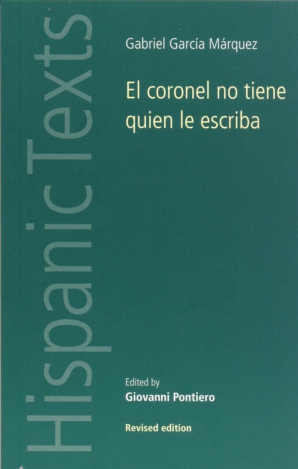 El coronel no tiene quien le escriba / No One Writes to the Colonel book