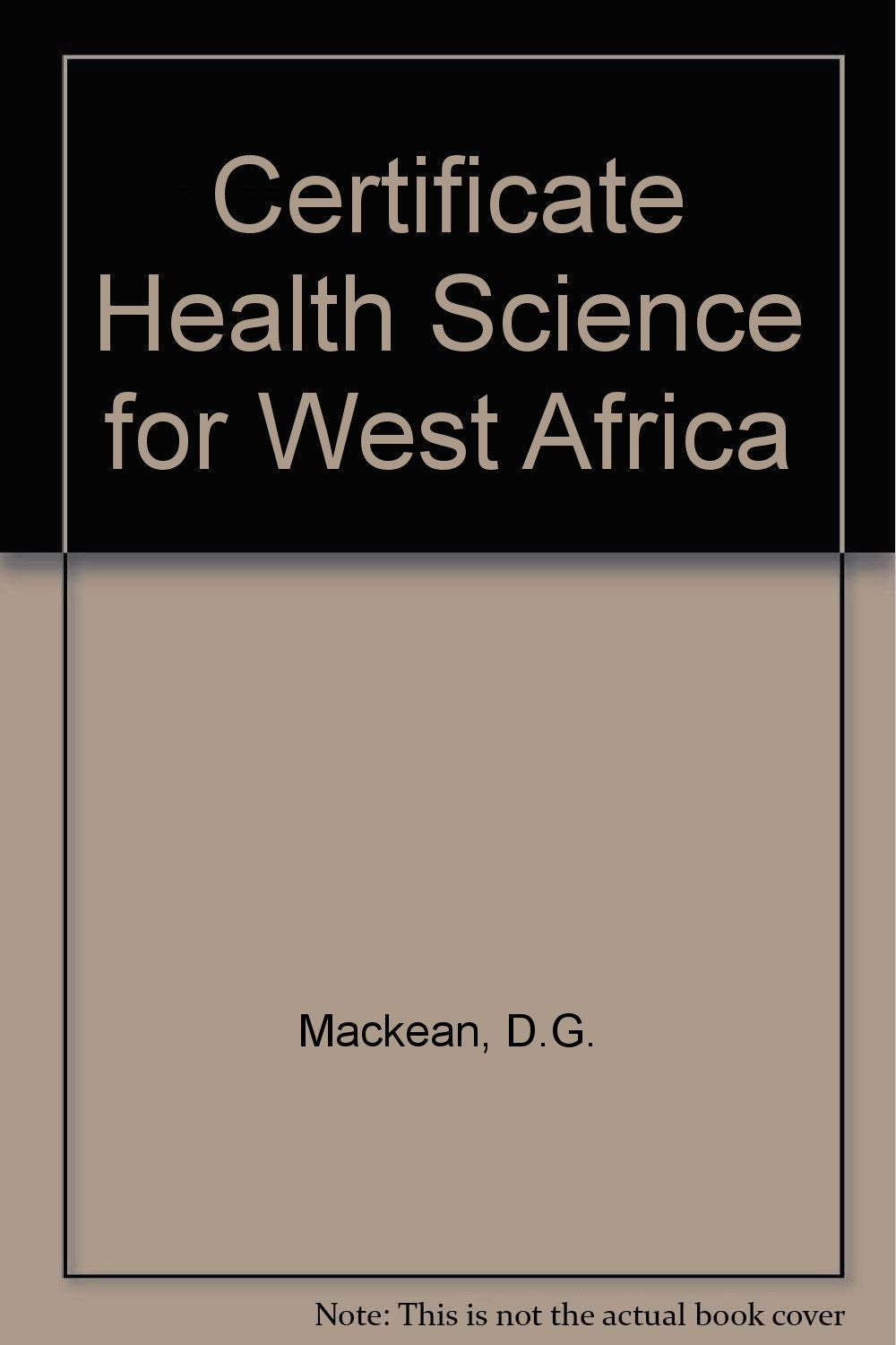 Certificate Health Science for West Africa Books
