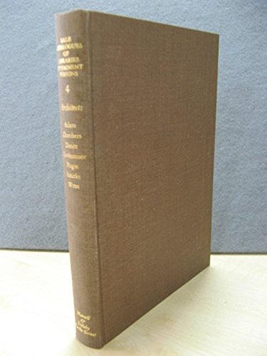 Sale Catalogues of Libraries of Eminent Persons: Architects v. 4 Books