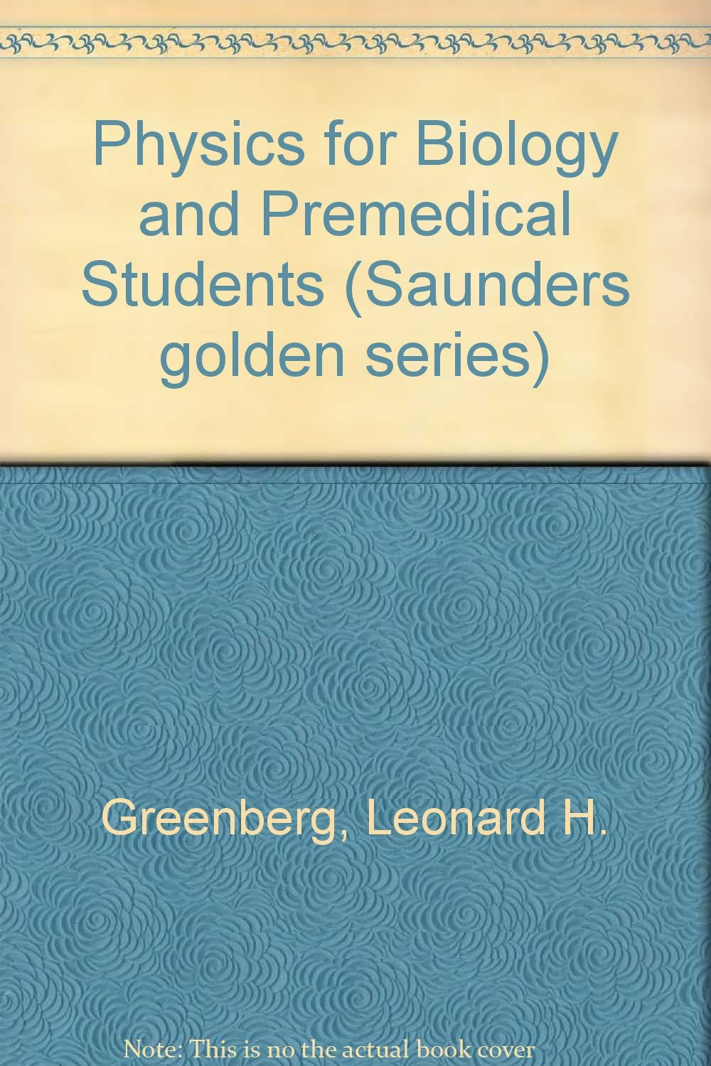 Physics for Biology and Premedical Students Natural Sciences