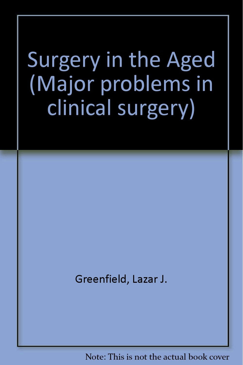 Surgery in the Aged Medicine