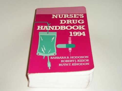 Nurse's Drug Handbook 1994 Medicine