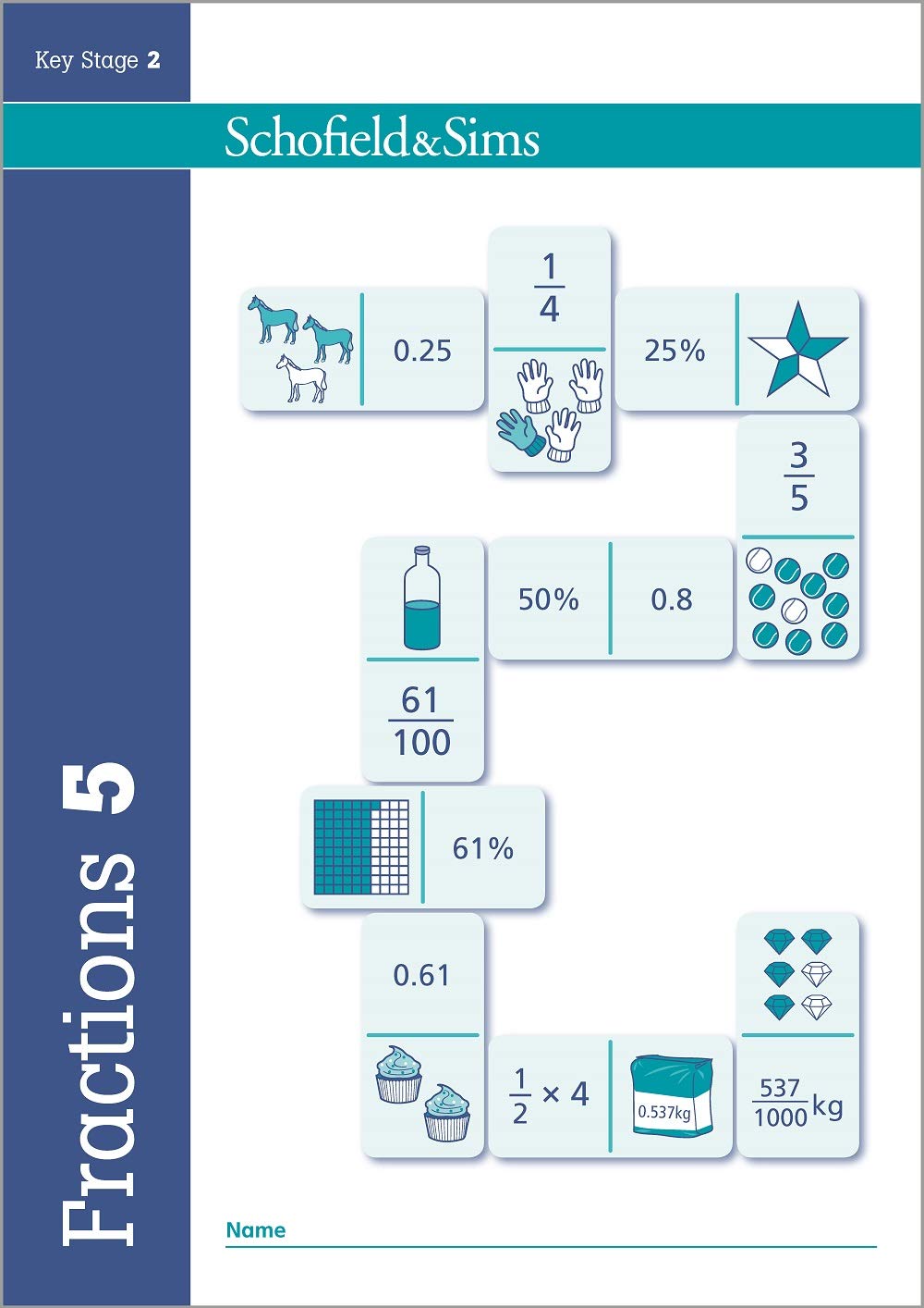 Fractions, Decimals and Percentages Book 5 (Year 5, Ages 9-10) Professional & Reference Books