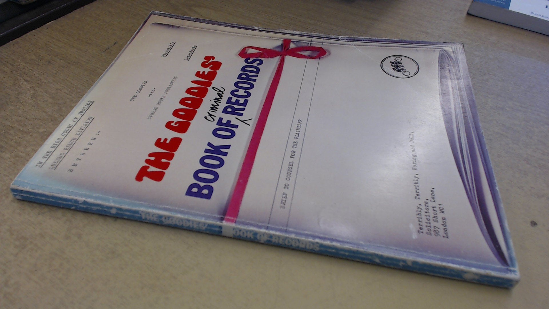 The Goodies' Book of Criminal Records Books