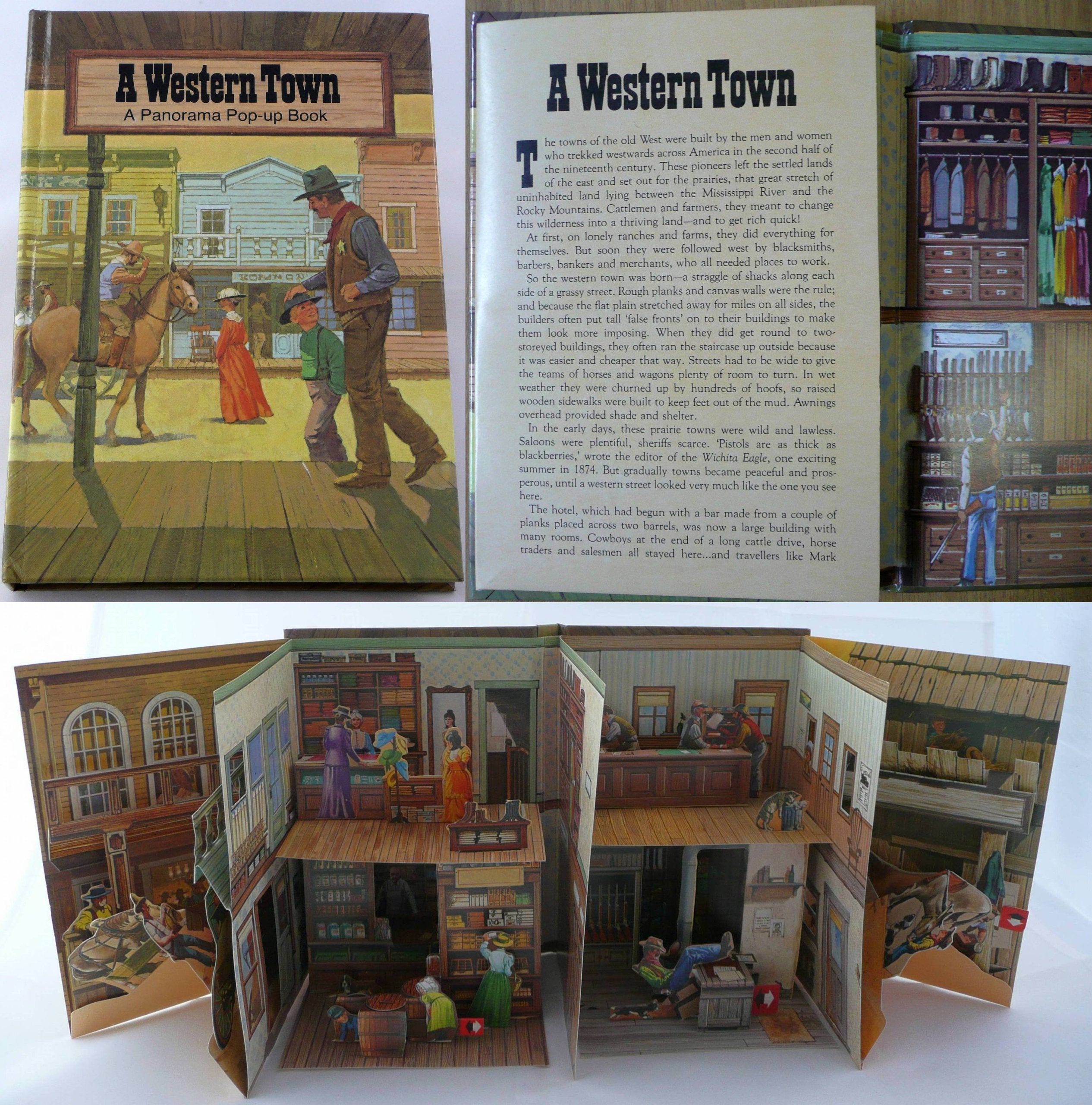 A Western Town: Pop-up Book (Viking Kestrel picture books) Non-fiction