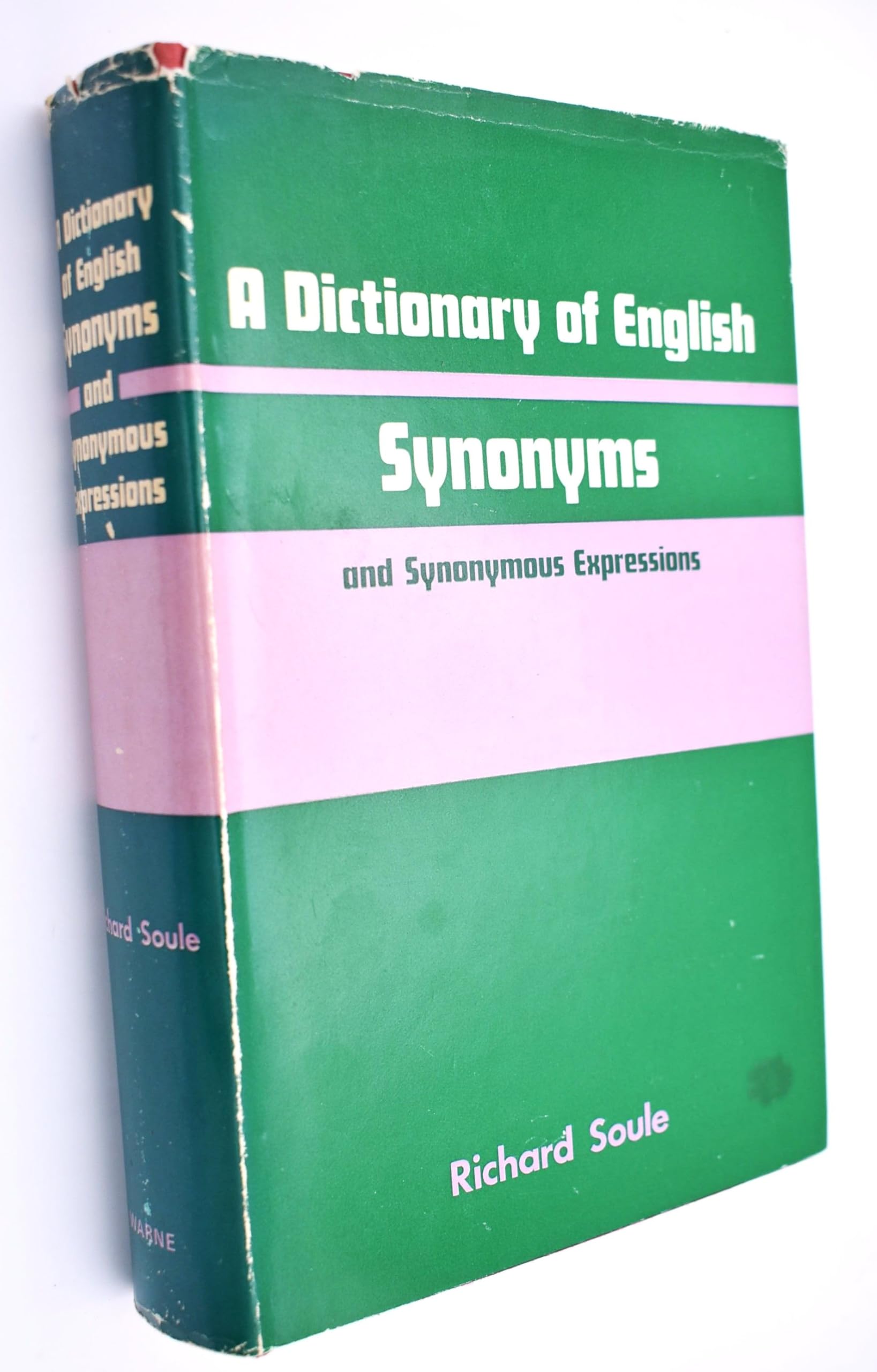 A Dictionary of English Synonyms And Synonymous Expressions Social Sciences