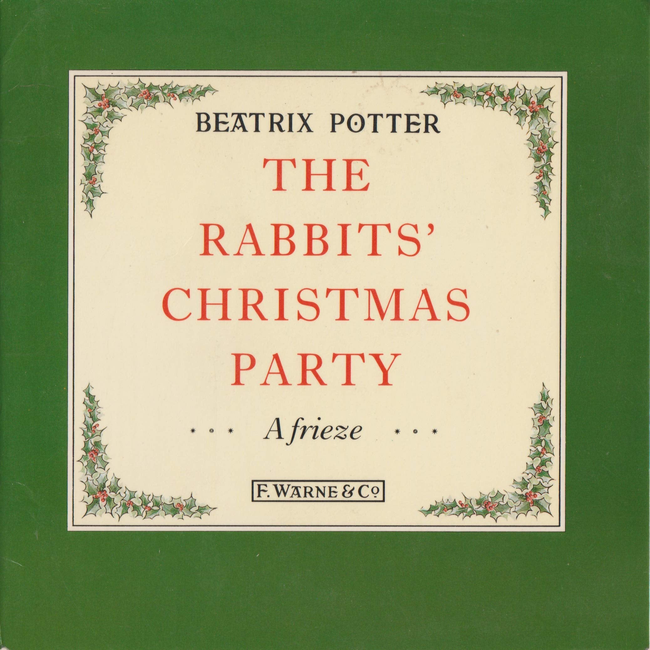 The Rabbits' Christmas Party Wall Frieze book
