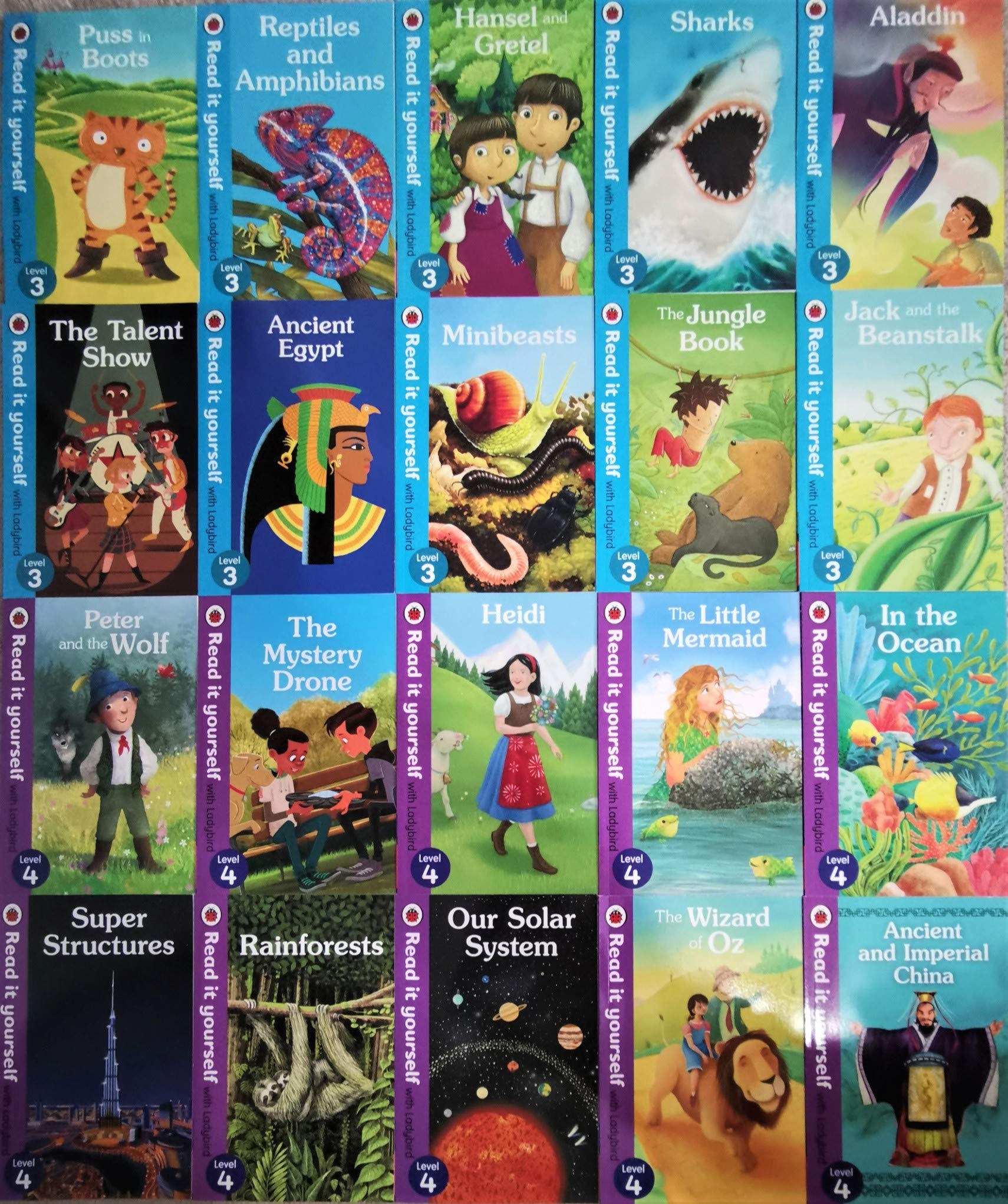 Ladybird Read it Yourself Level 3 9 books Collection oxford Books
