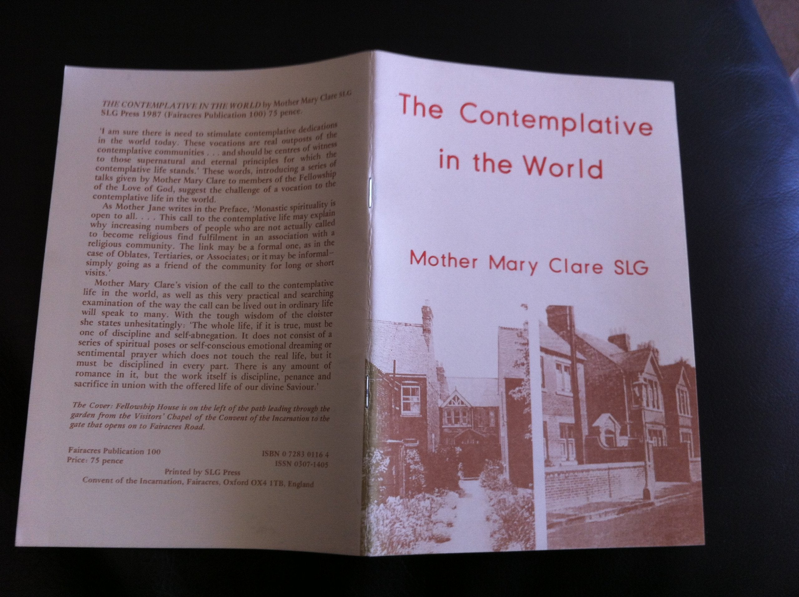The Contemplative in the World (Fairacres Publications) Religion & Esotericism