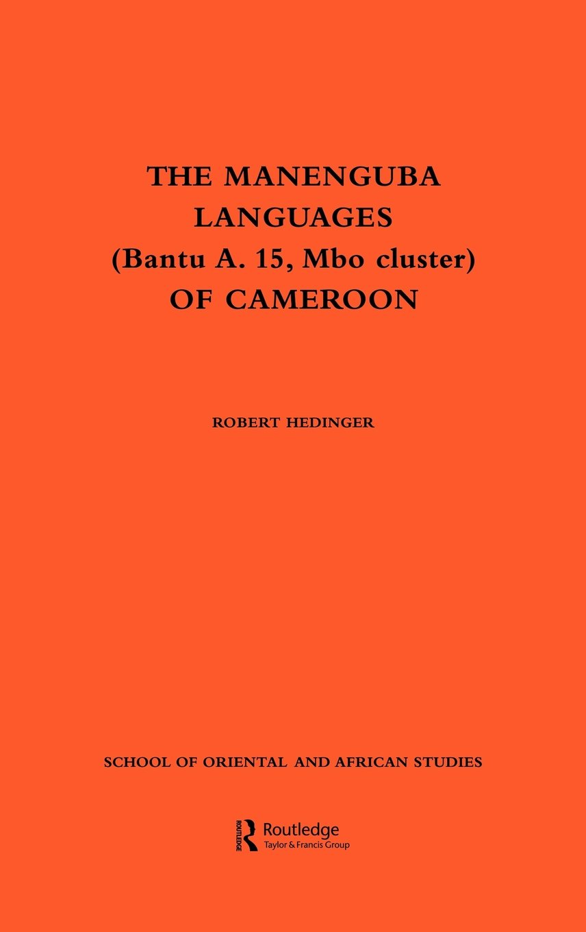 The Manenguba Languages (Bantu A. 15, MBO Cluster) of Cameroon Books