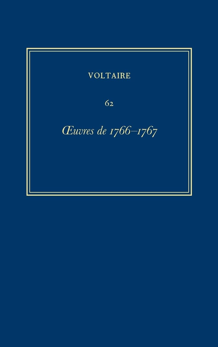 Product Image: Oeuvres complètes de Voltaire. Vol. 62. 1766-1767