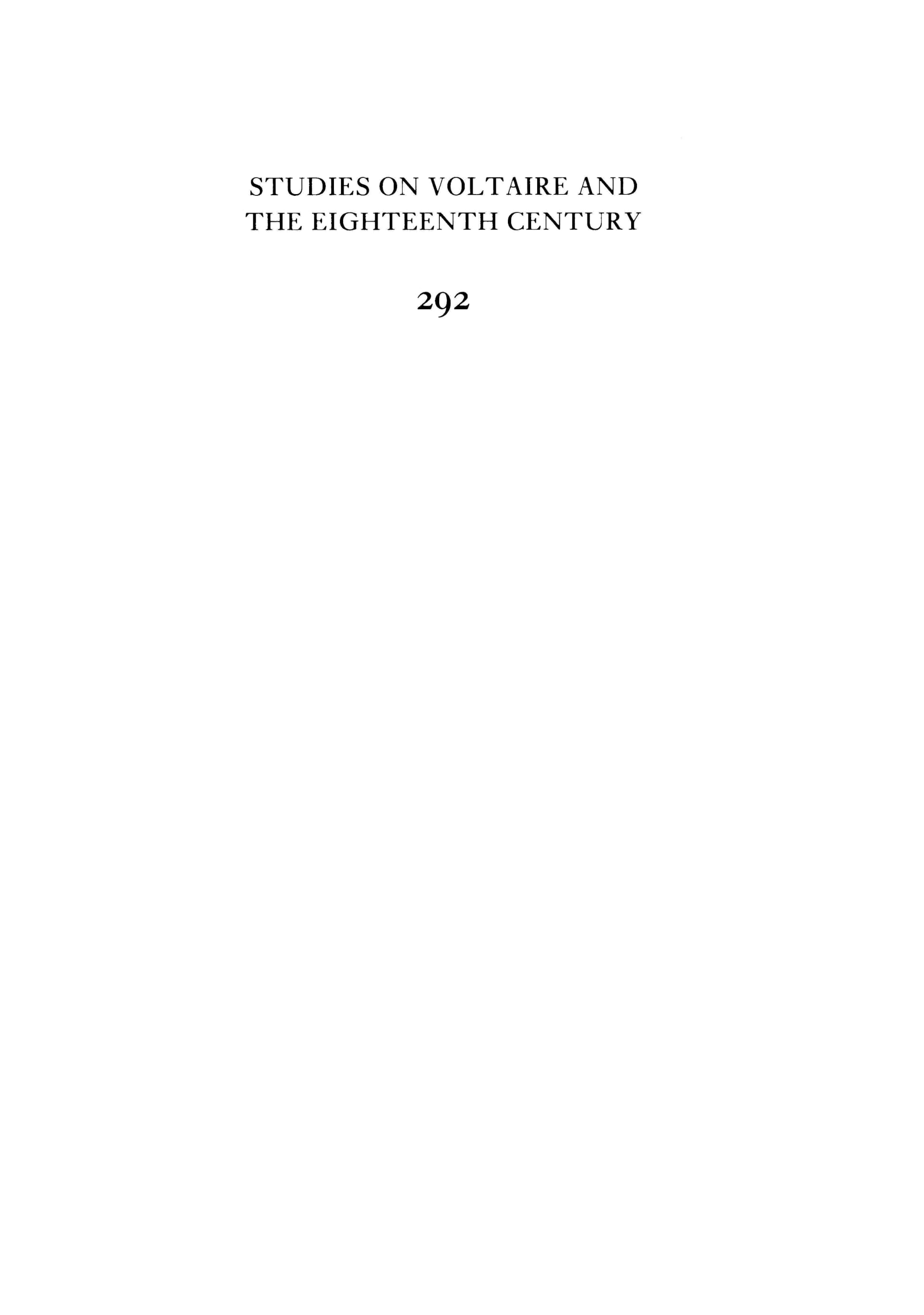 Miscellany / Mélanges (Oxford University Studies in the Enlightenment, Band 292) Philosophy
