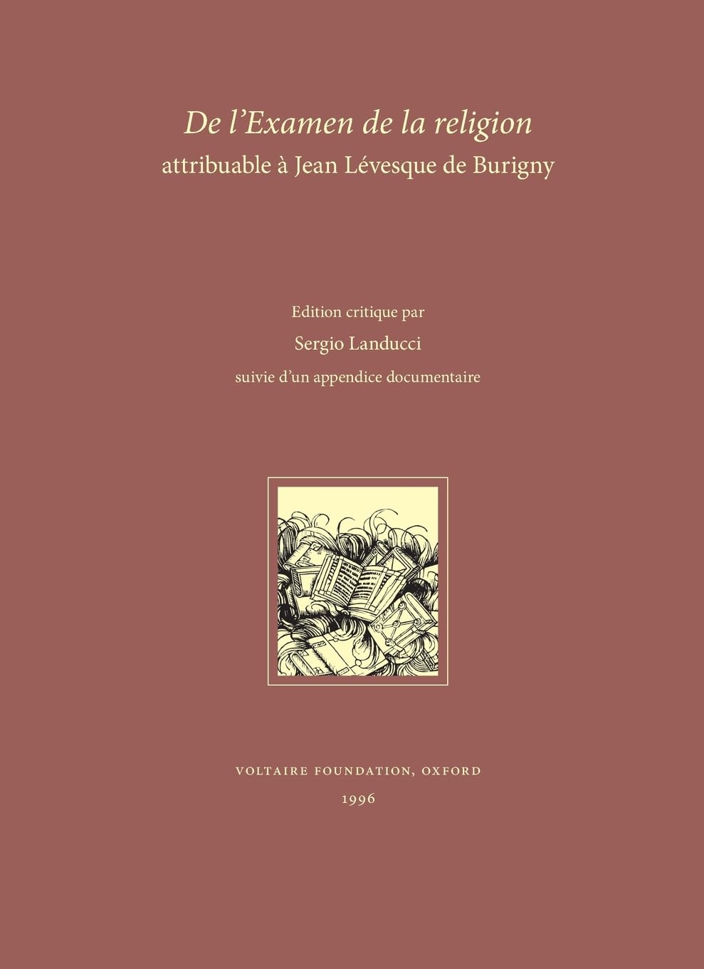 De L'examen De La Religion (Libre Pensee Et Litterature Clandestine S) Philosophy