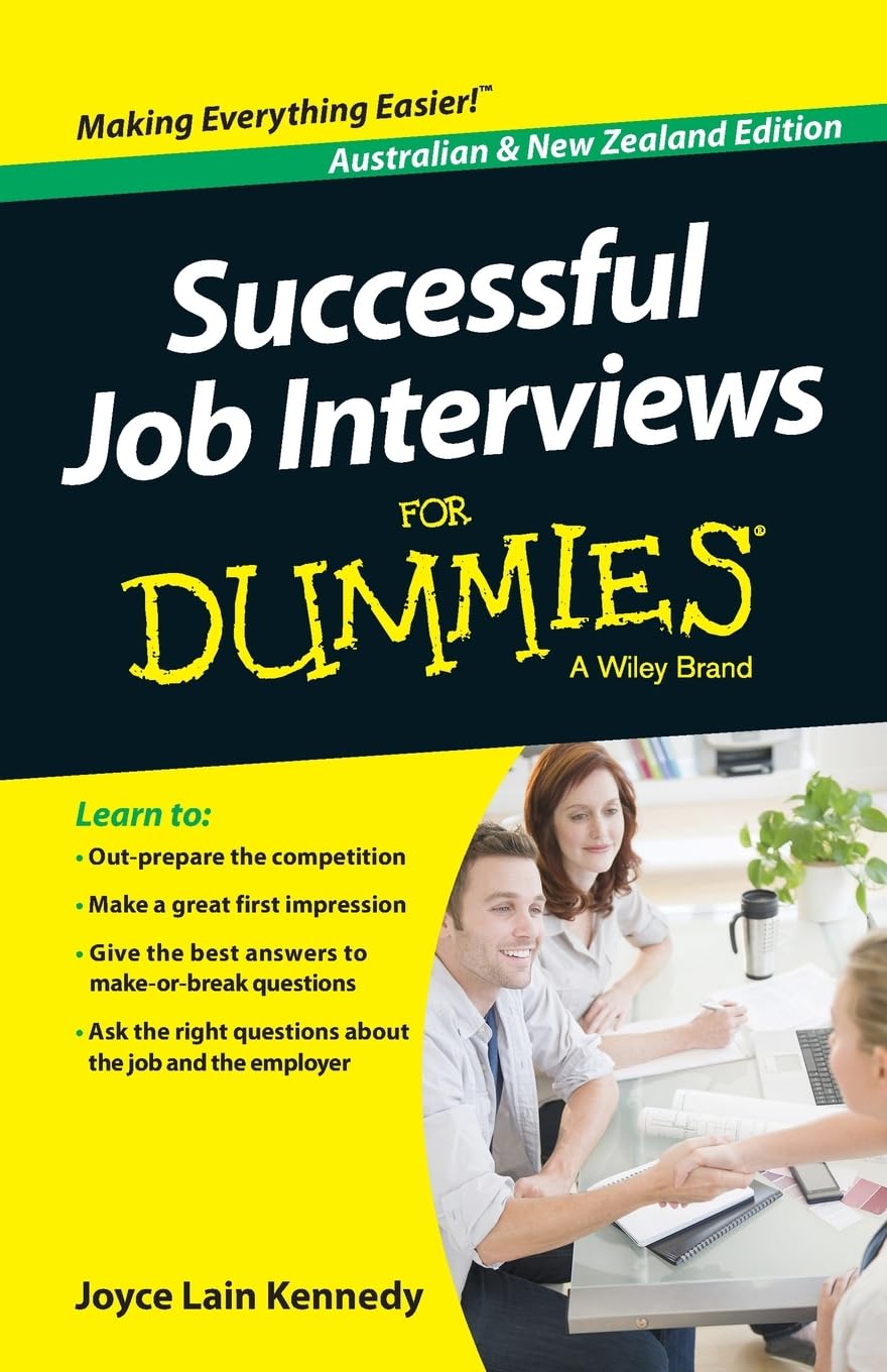 Successful Job Interviews For Dummies, Australian and New Zealand Edition Law