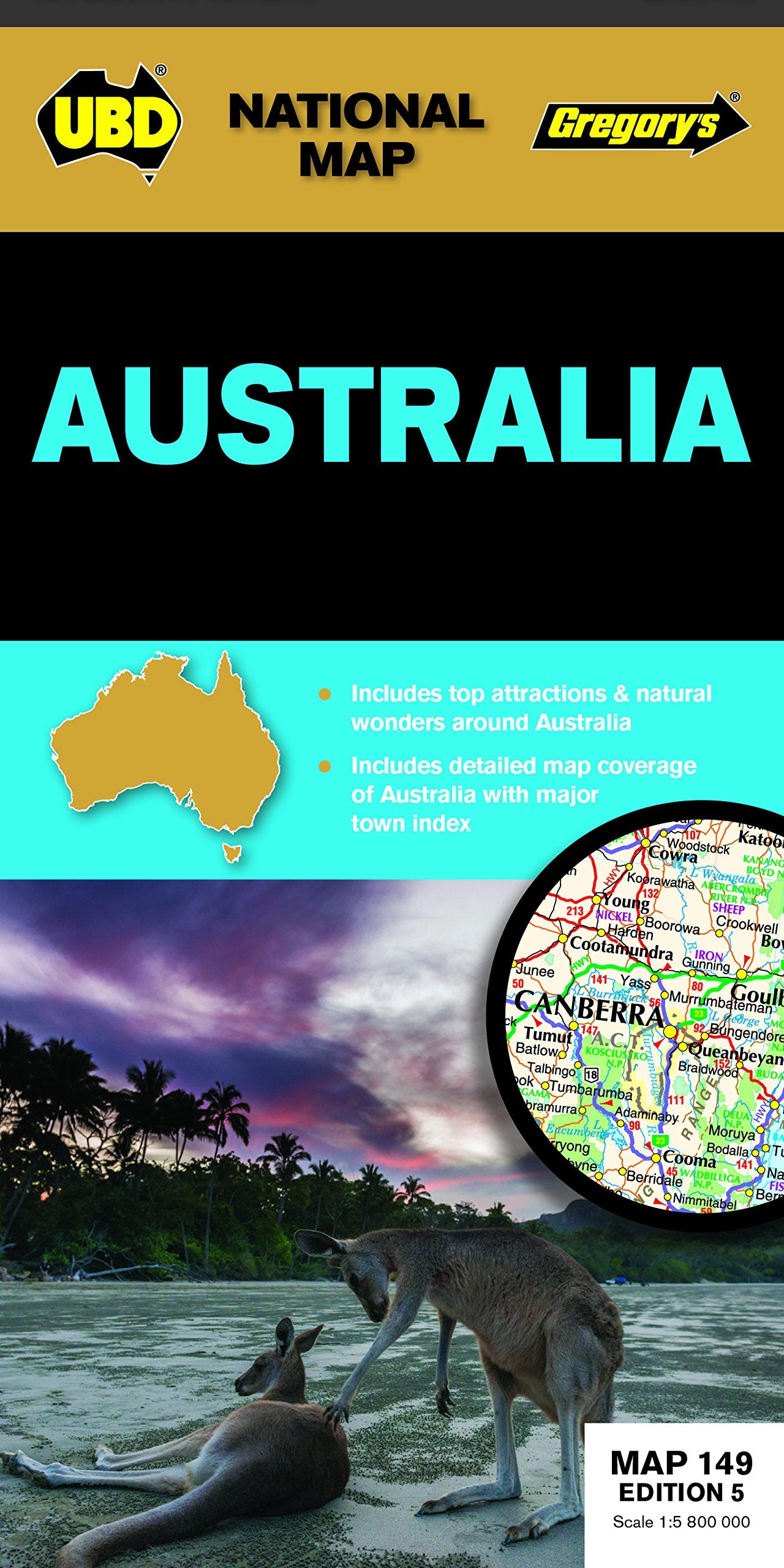 Australia   1 : 5 800 000 Leisure, Home & Garden Books