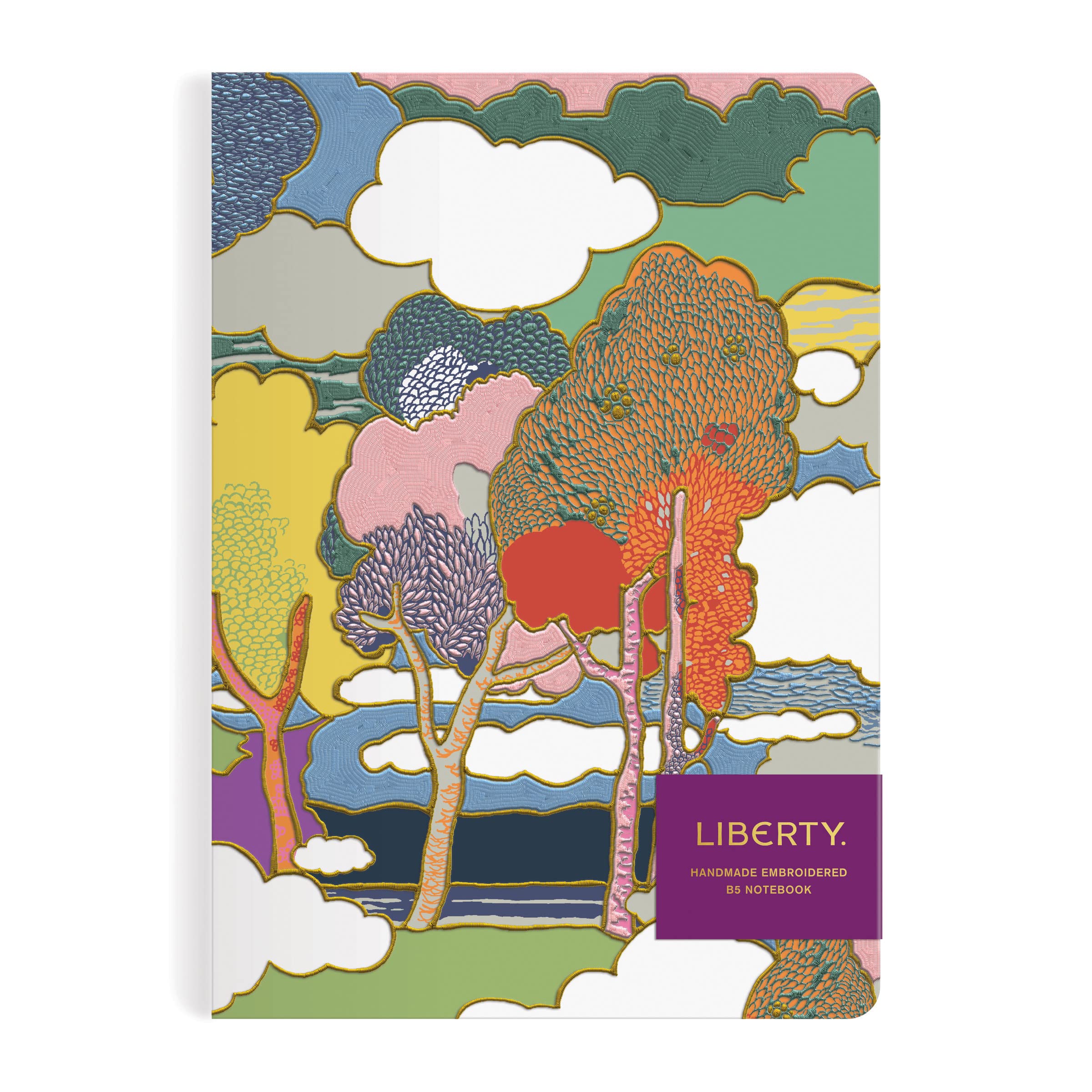 Liberty Prospect Road B5 Handmade Embroidered Journal: Handmade Embroidered Notebook -B5 Living & Furnishing
