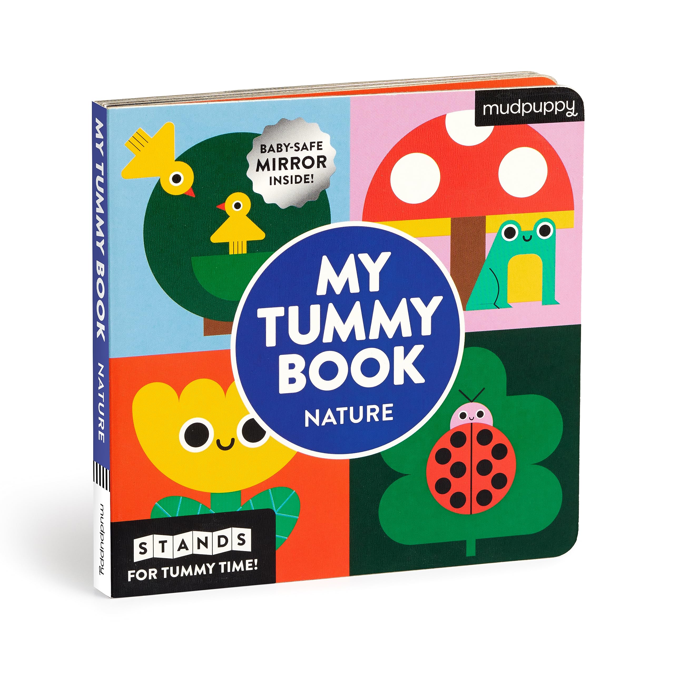 My Tummy Book Nature: High-Contrast Fold-Out Book That Stands for Tummy Time, Baby-Safe Mirror Inside! book