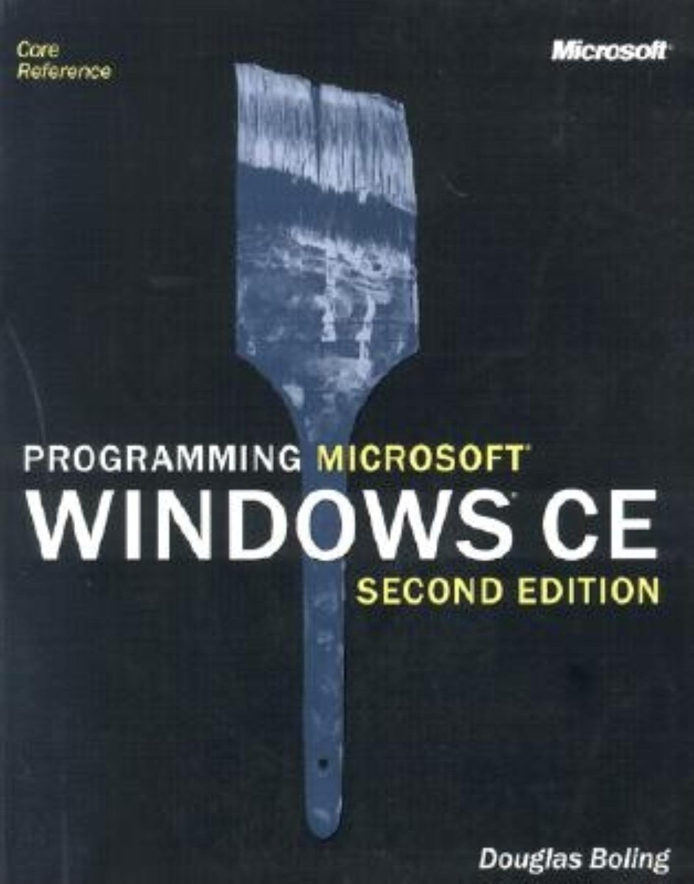 Programming Microsoft Windows Ce Computer Science