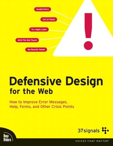 Product Image: Defensive Design for the Web: 37 Signs