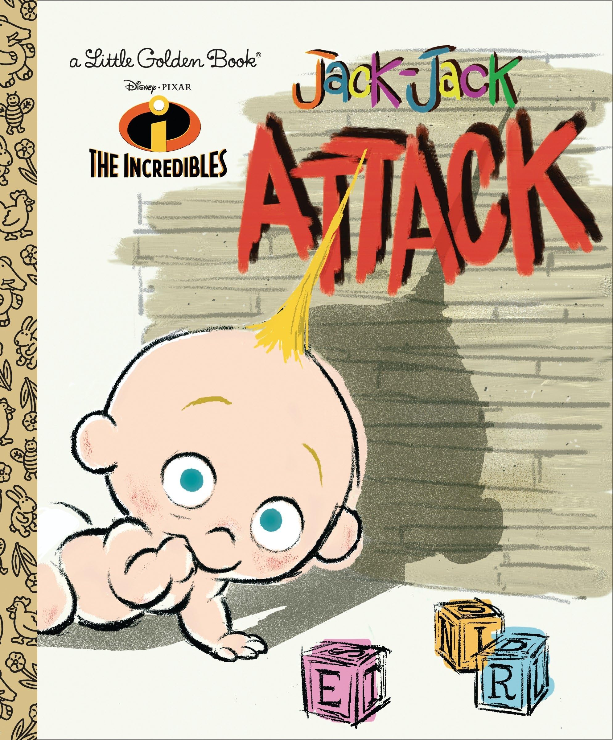 Jack-Jack Attack (Disney/Pixar the Incredibles) (Little Golden Book) Parents & Children