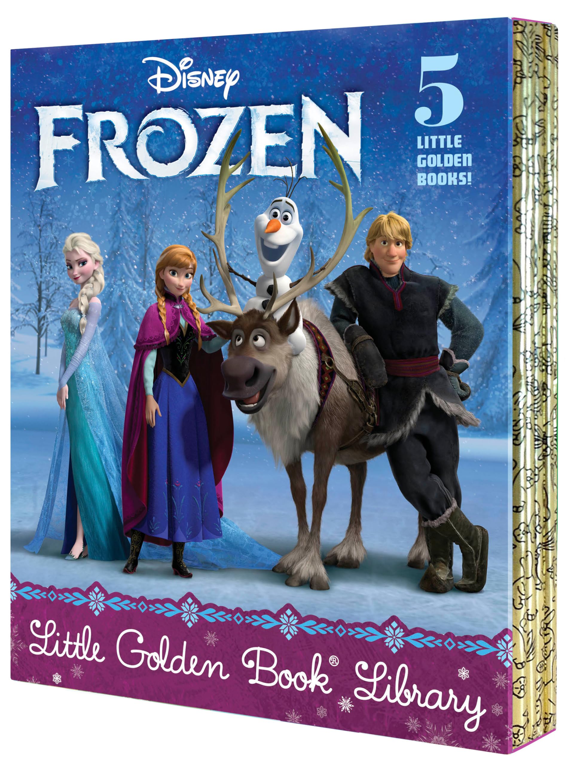 Frozen Little Golden Book Library (Disney Frozen): Frozen /A New Reindeer Friend / Olaf's Perfect Day / The Best Birthday Ever / Olaf Waits for Spring (Little Golden Boosk: Disney Frozen) Manga