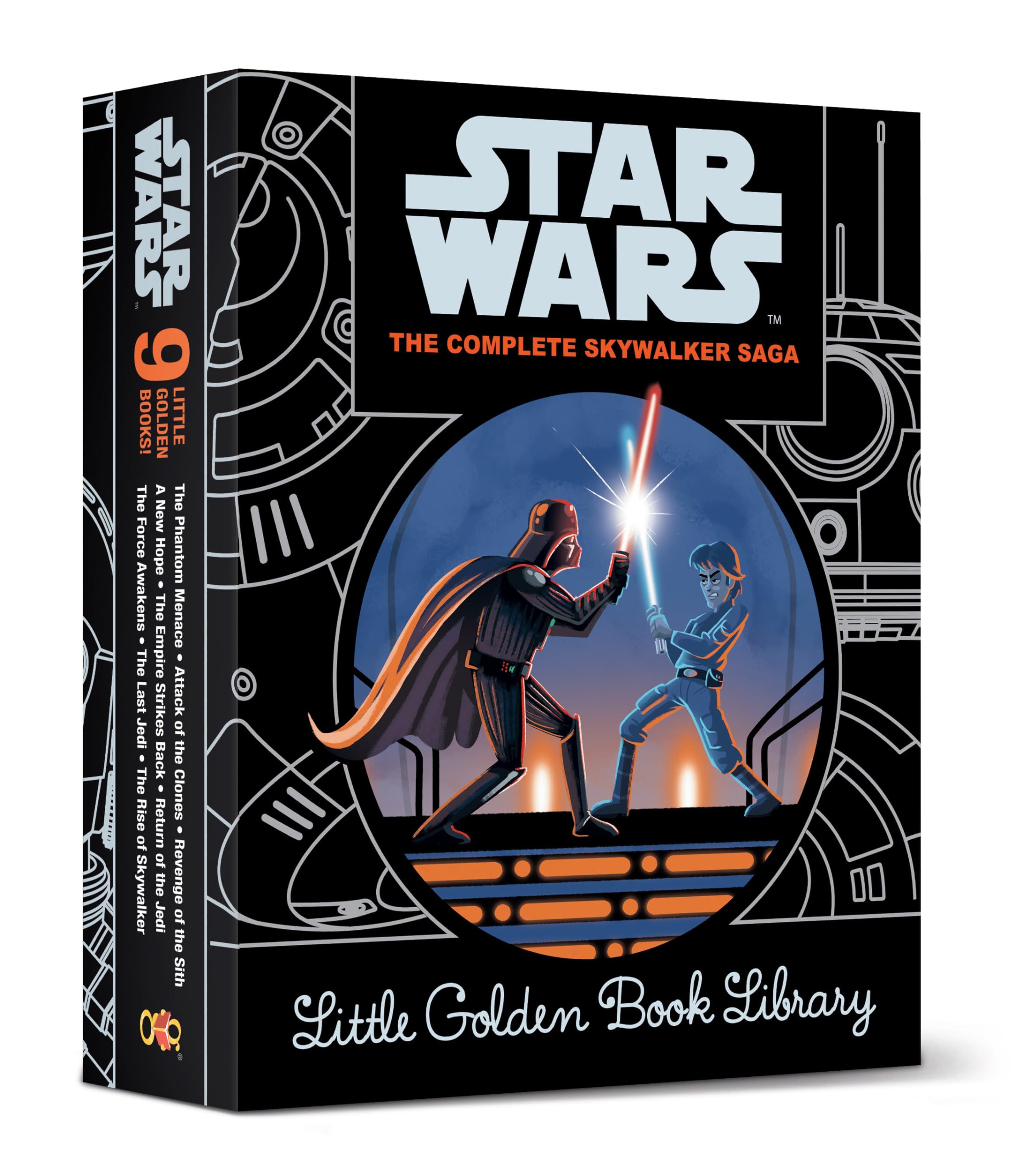 Star Wars: The Complete Skywalker Saga (Little Golden Book Library) Novels & Short Stories