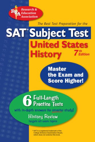 The Best Test Preparation for the Sat Subject Test United States History (Test Preps) Learning & Reference