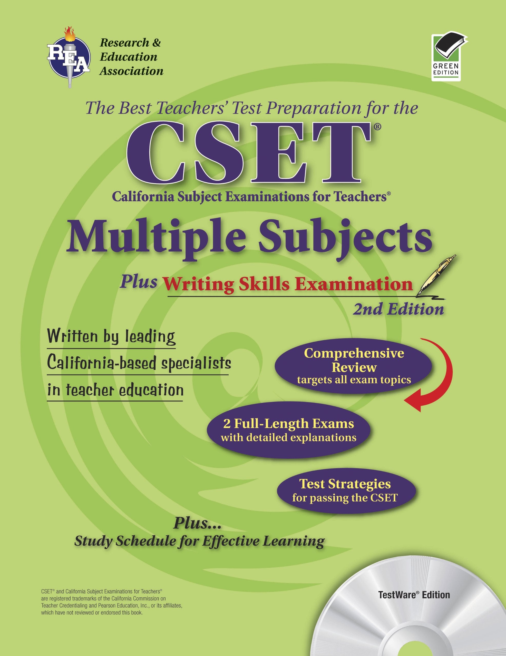 CSET Multiple Subjects plus Writing Skills (Best Teachers' Test Preparation for the CSET) Business, Finance & Career