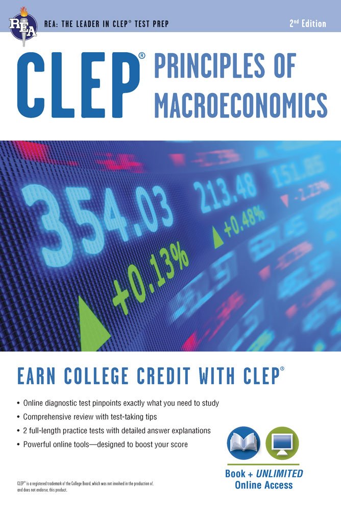 Clep(r) Principles of Macroeconomics Book + Online Business, Finance & Career