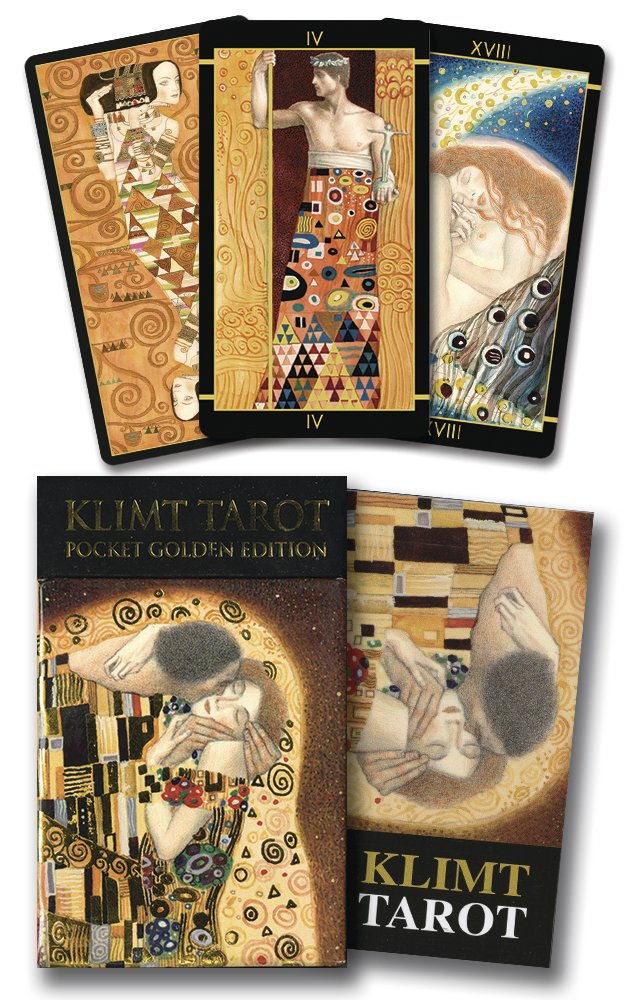 Golden Tarot of Klimt Mini Deck: Pocket Gold Edition: Pocket Golden Edition Self-help