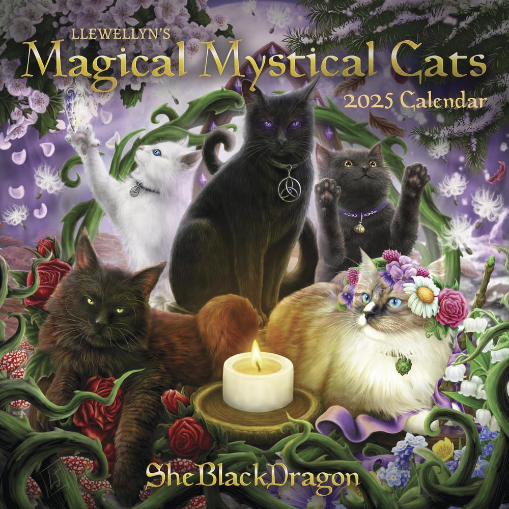 Llewellyn's 2025 Magical Mystical Cats Calendar Books