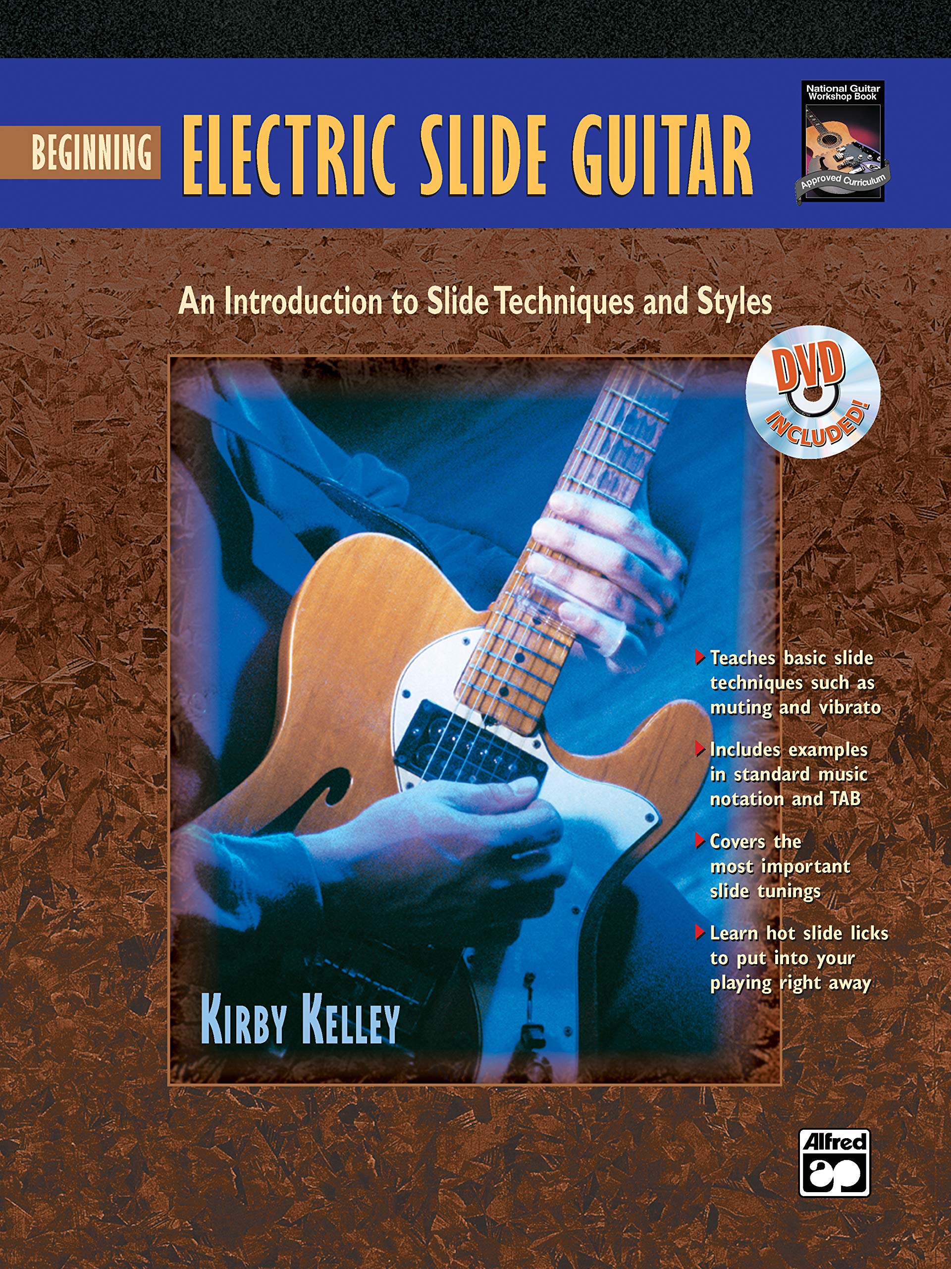 Beginning Electric Slide Guitar: An Introduction to Slide Techniques and Styles, Book & DVD Sheet Music