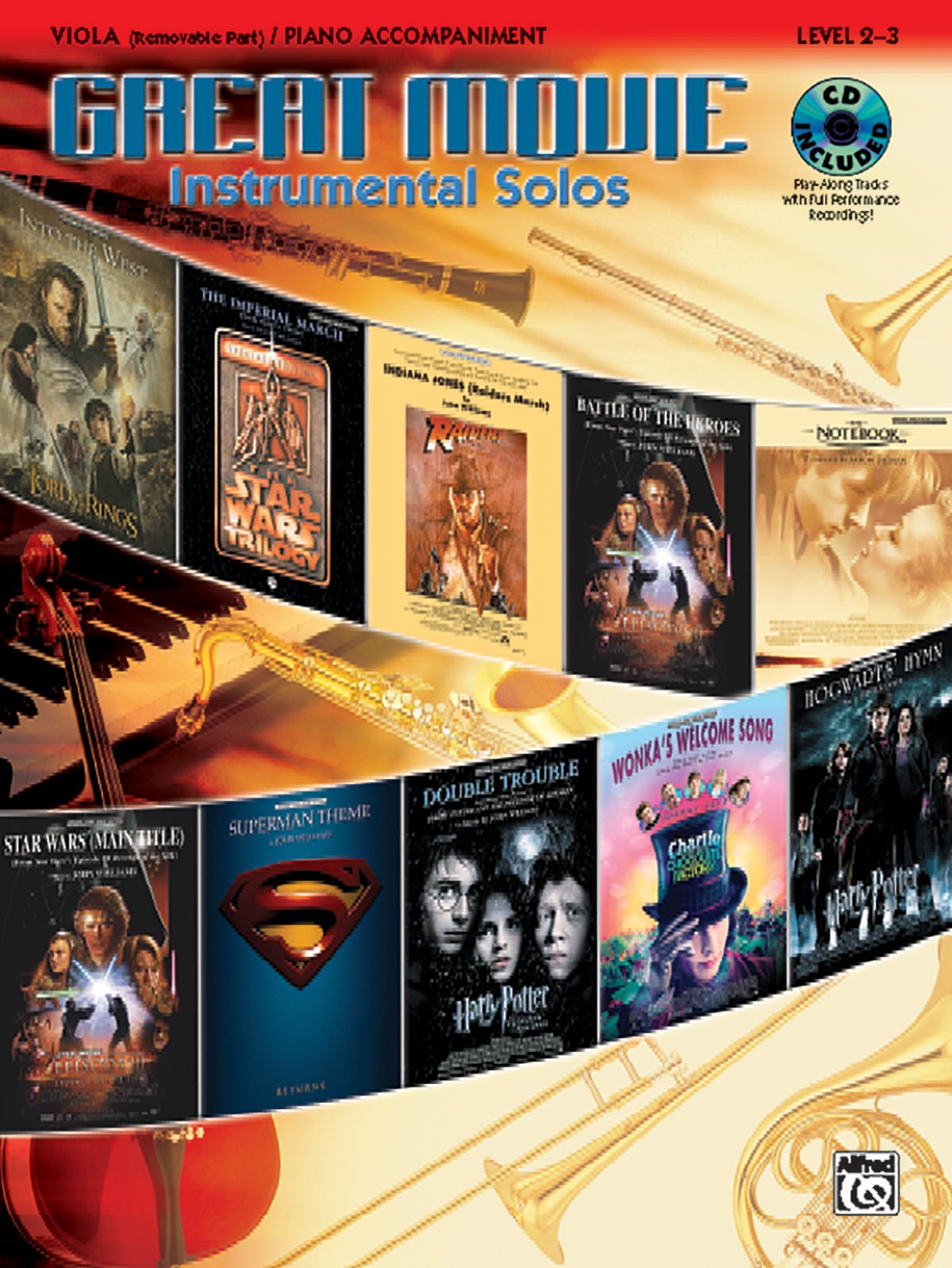 Great Movie Instrumental Solos for Strings: Viola (Includes Pull-Out String Part), Book, CD & Instrumental Part: Instrumental Solos. Level 2-3. CD: Demo + Play-along Social Sciences