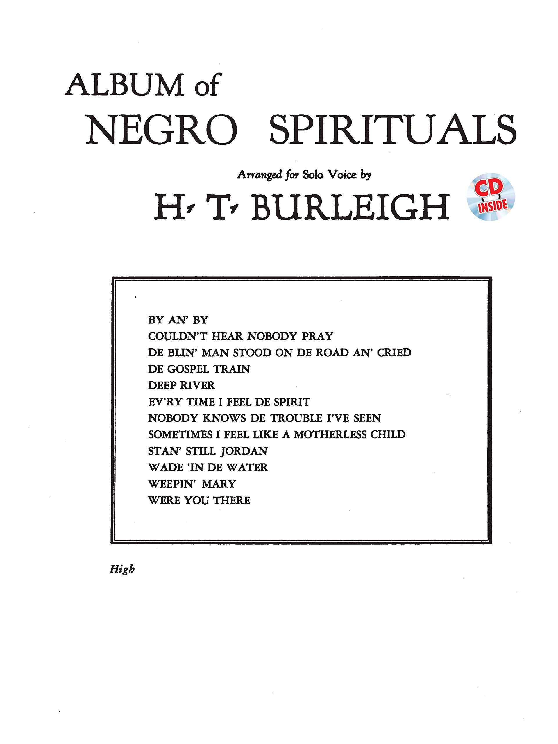 Album of Negro Spirituals: High Voice, Book & CD Social Sciences