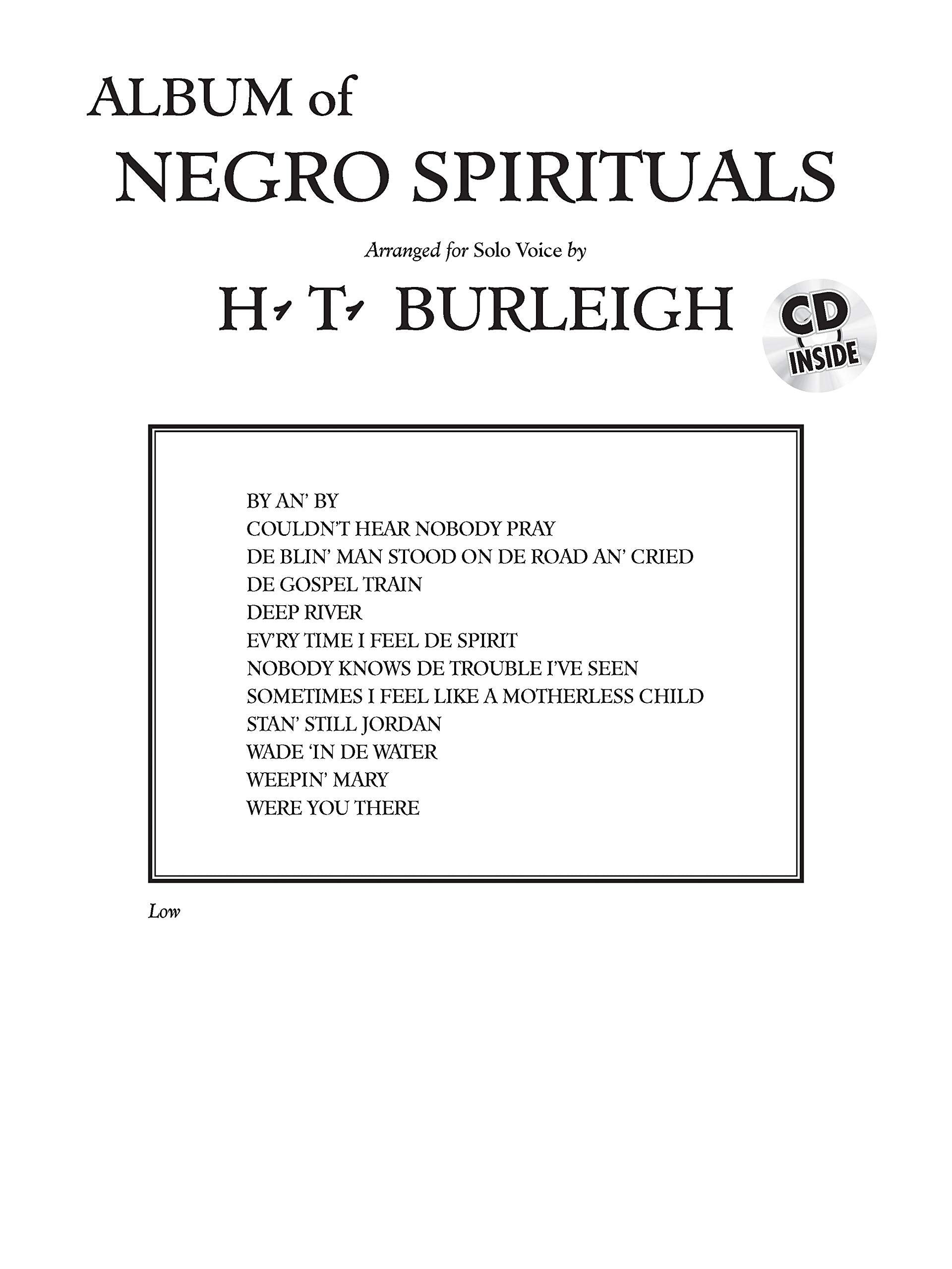 Album of Negro Spirituals: Low Sheet Music