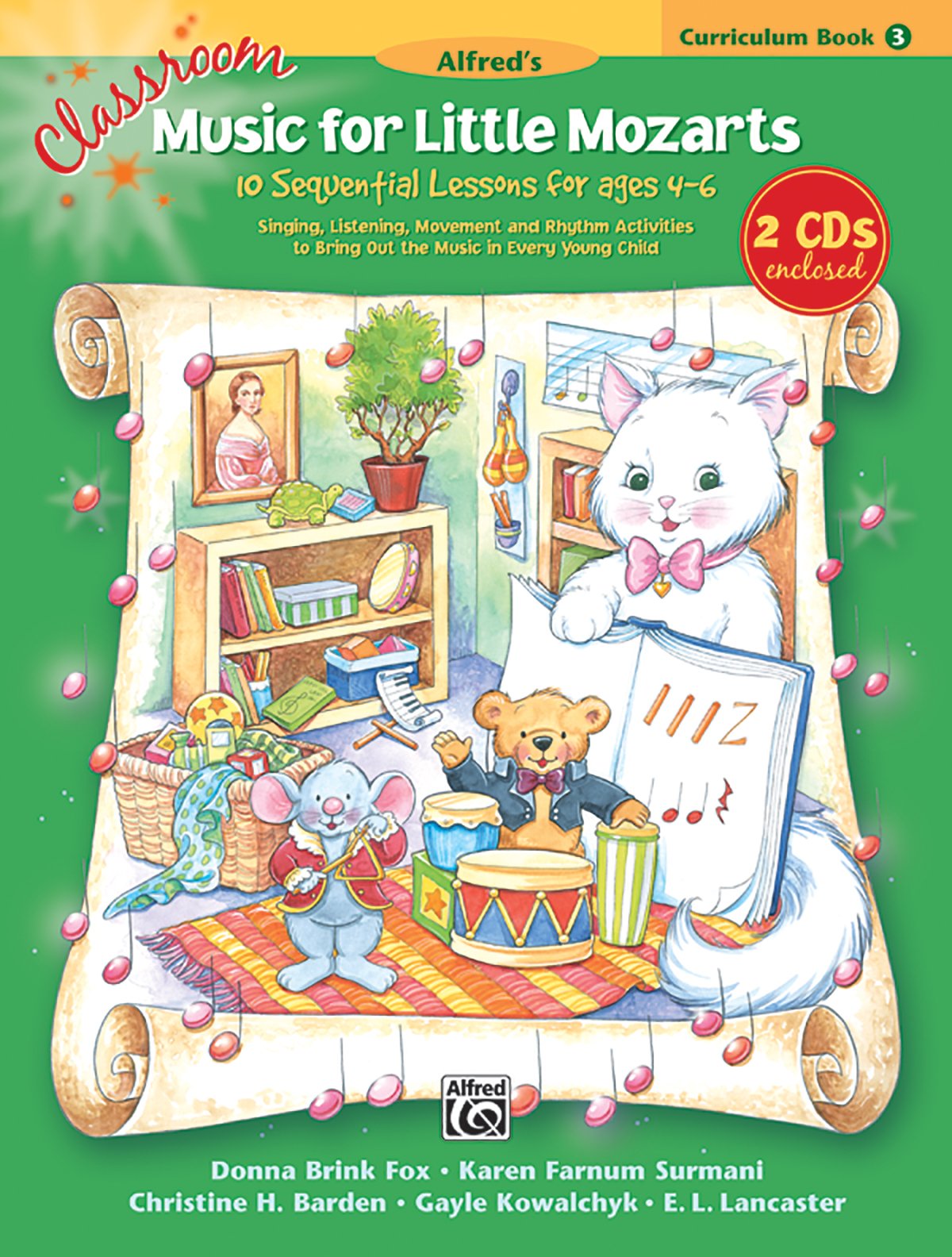 Classroom Music for Little Mozarts -- Curriculum Book & CD, Bk 3: 10 Sequential Lessons for Ages 4-6, Comb Bound Book & 2 CDs Social Sciences