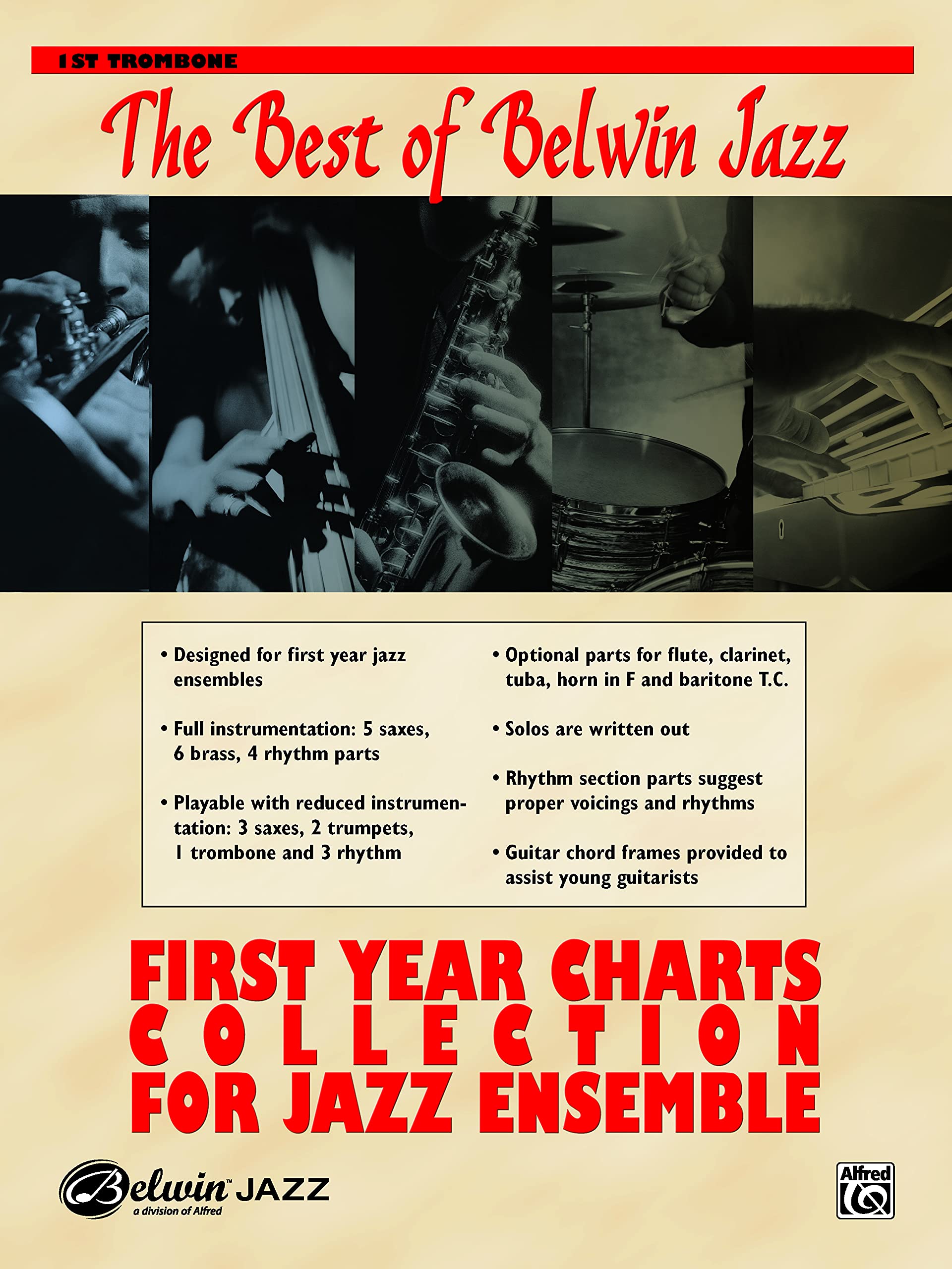 First Year Charts Collection for Jazz Ensemble: 1st Trombone Media & Communication