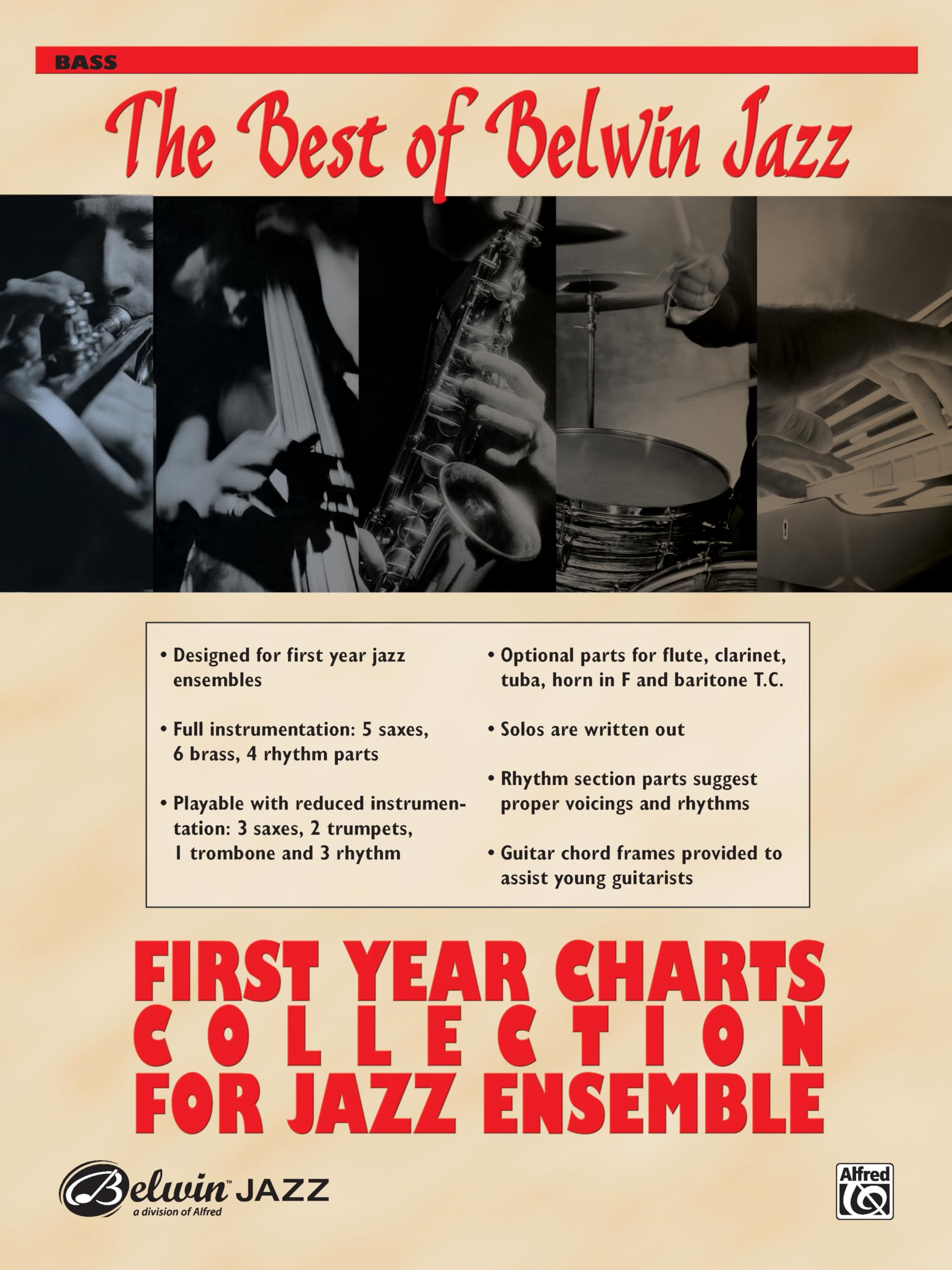 First Year Charts Collection for Jazz Ensemble: Bass Media & Communication