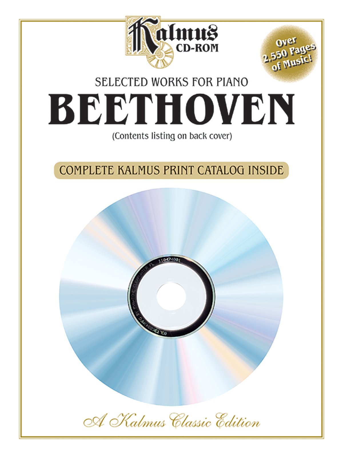 Selected Works for Piano by Beethoven: Kalmus Classic Edition Art & Literature